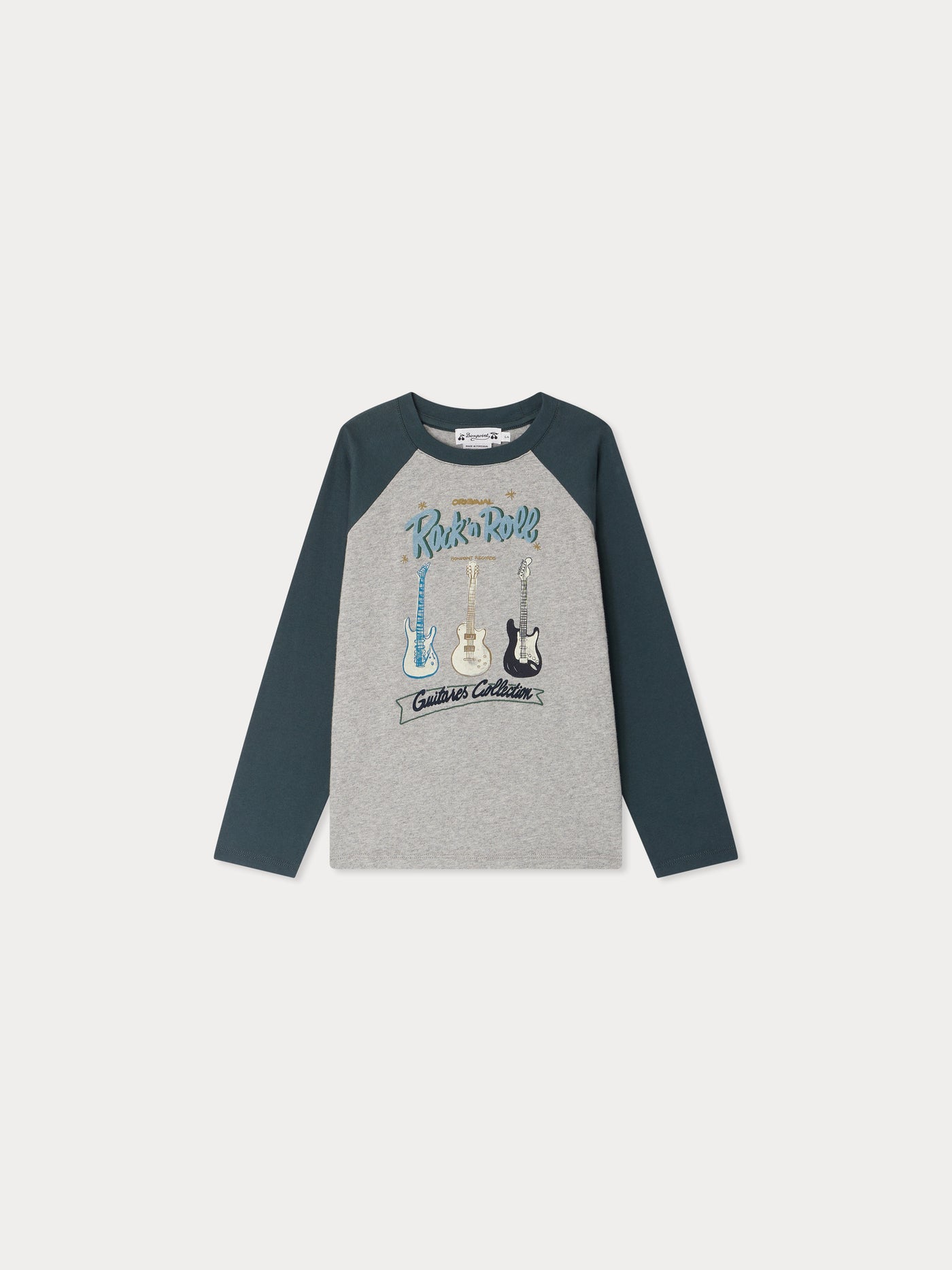 T-Shirt aus Bio-Baumwolle mit Guri-Aufdruck und -Stickerei