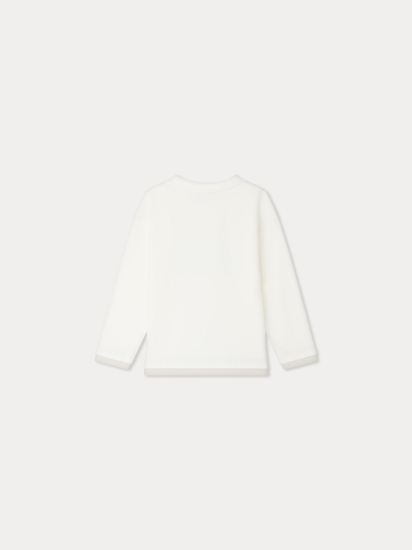 T-shirt Batholome blanc à imprimé voiture en coton biologique