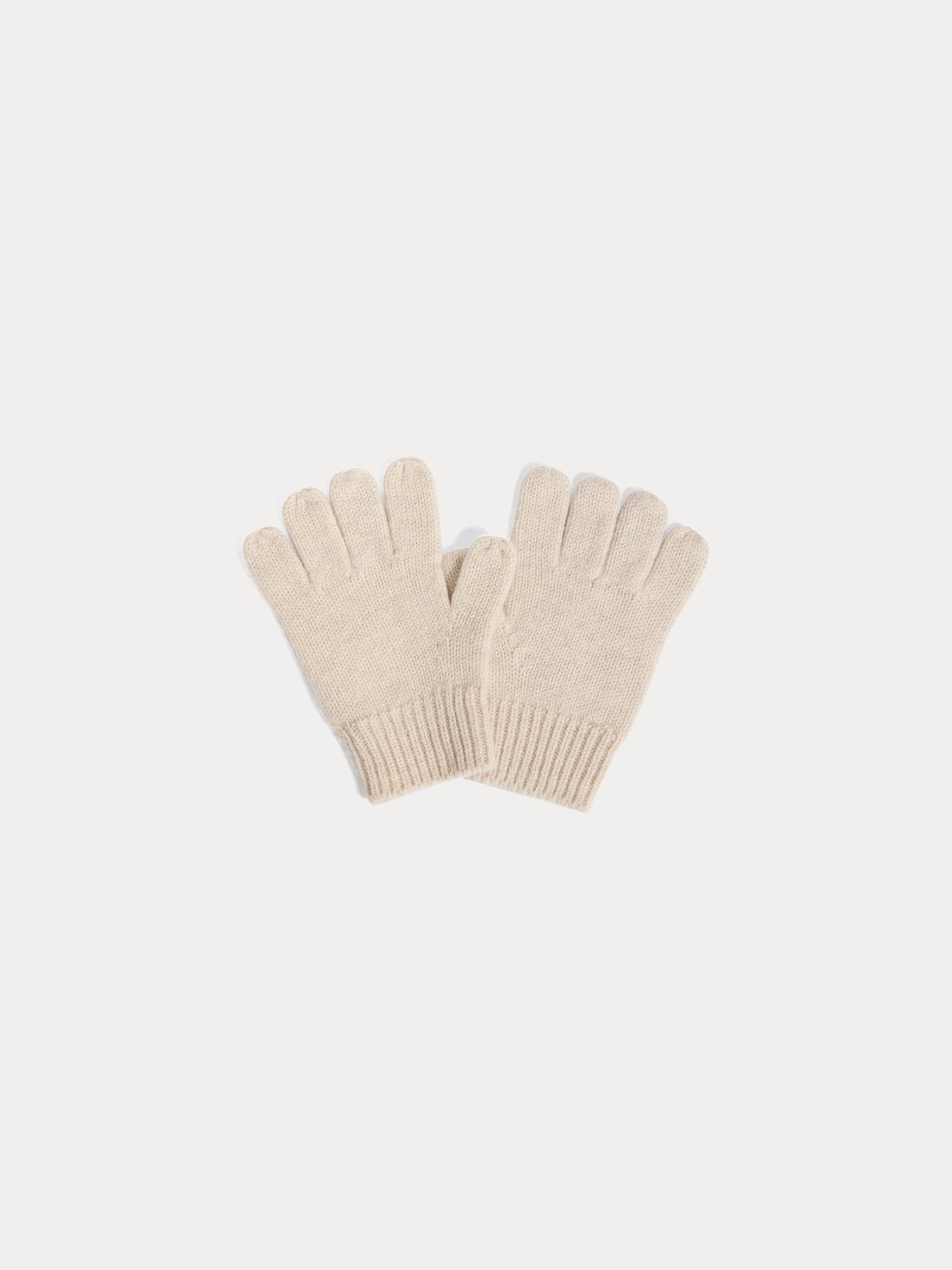 Gants Birk en cachemire beige