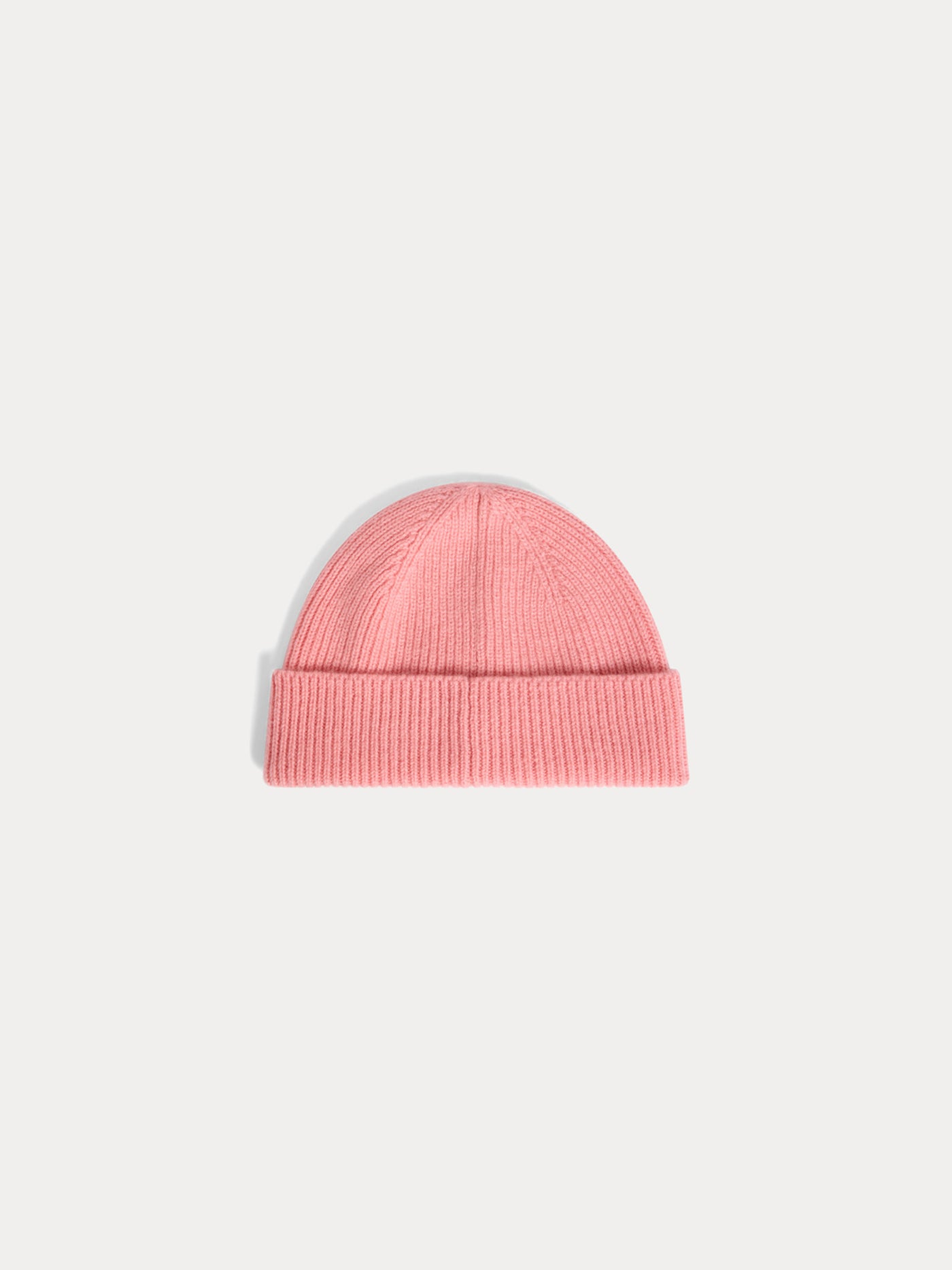Berretto con risvolto in cashmere rosa Benny