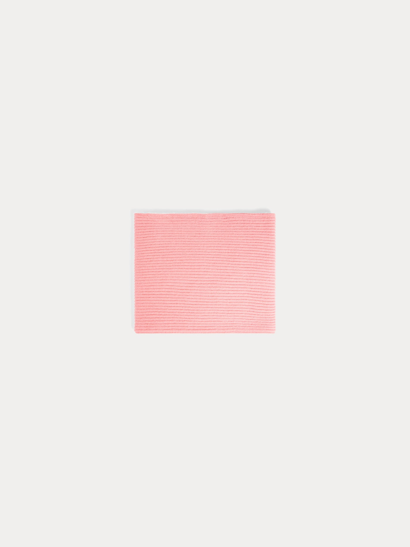 Tatodine double-layered pink cashmere snood