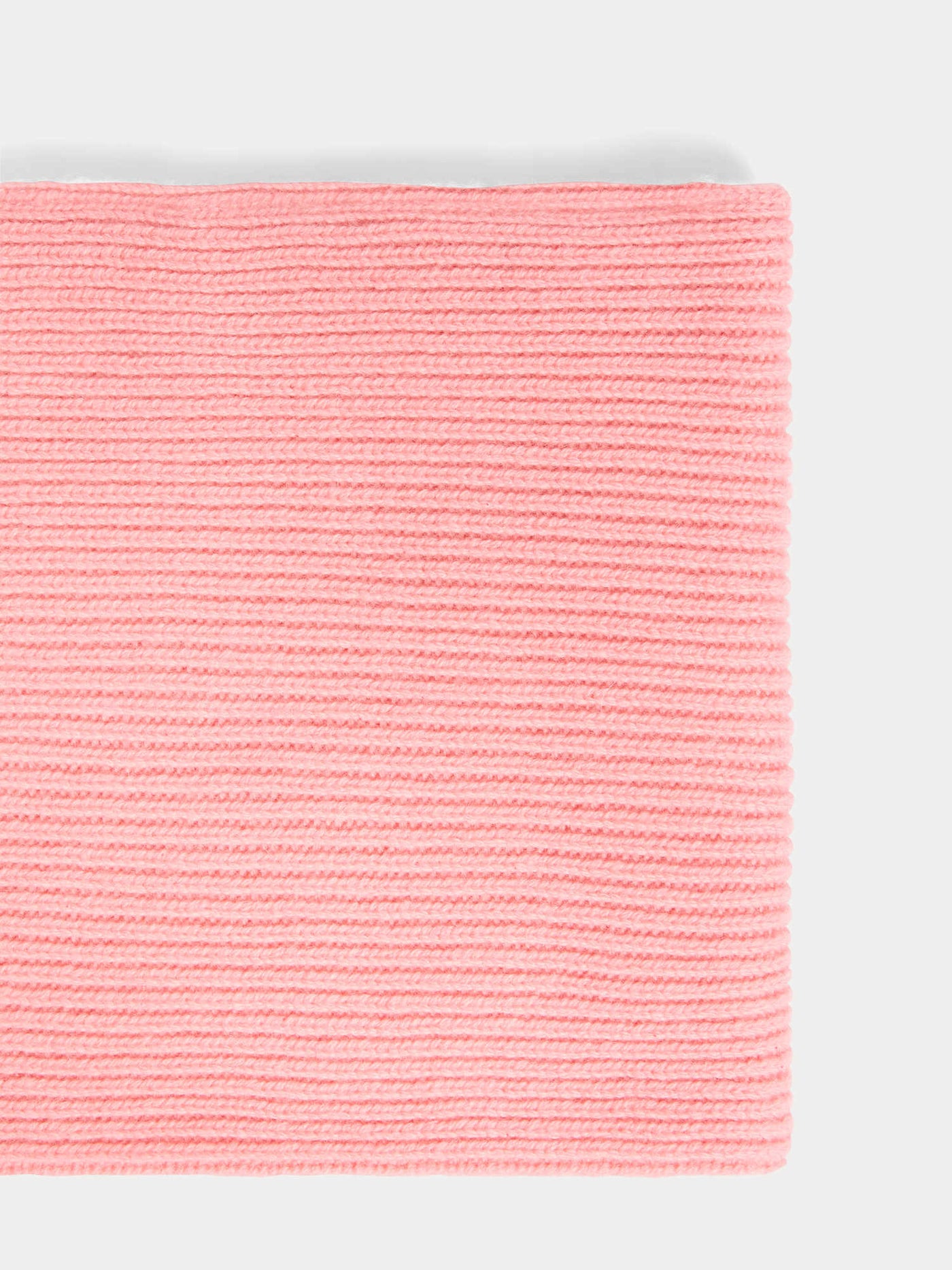 Tatodine double-layered pink cashmere snood