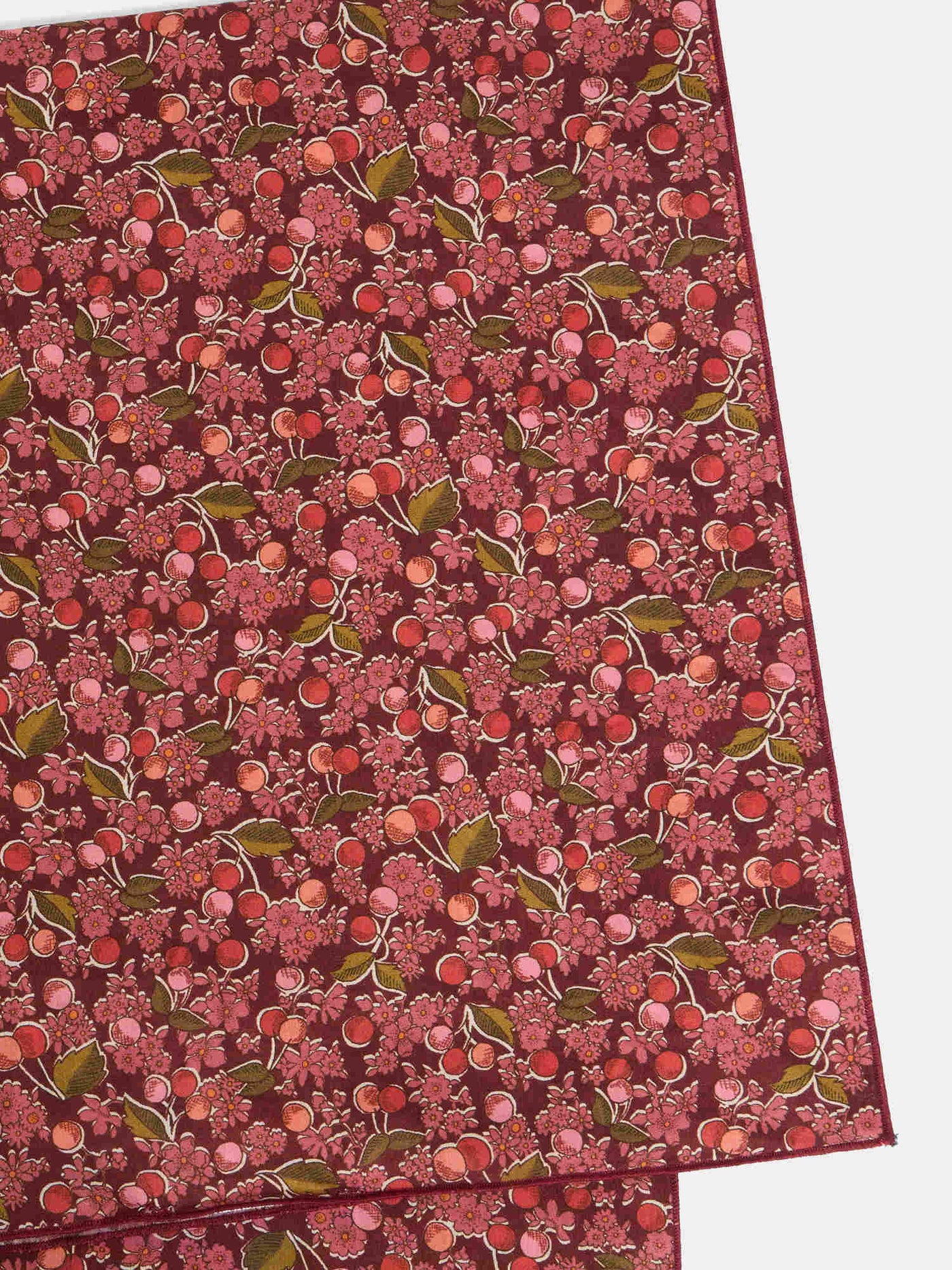 Foulard Cayati en tissu Liberty en coton biologique rouge