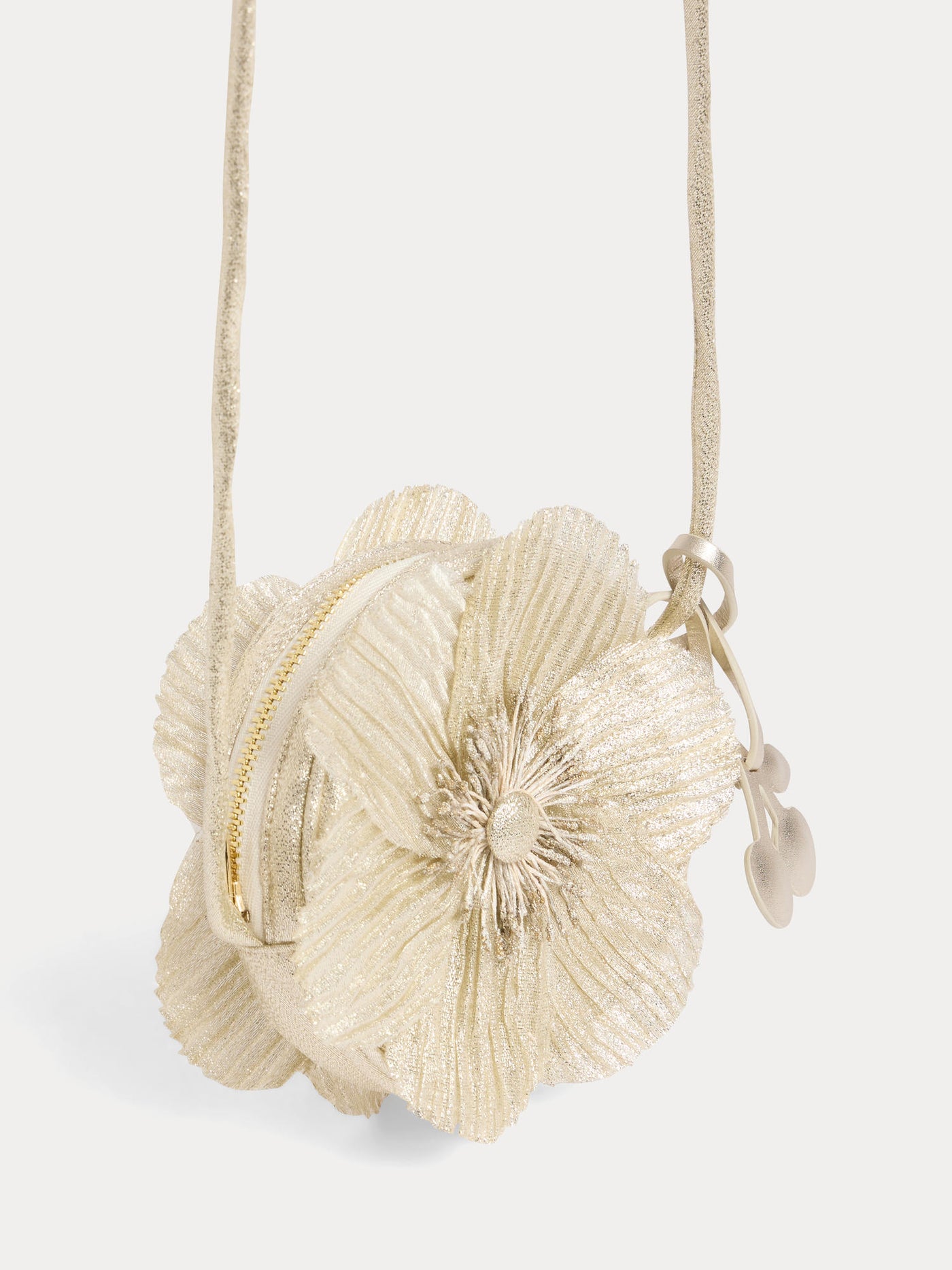 Jordan-Tasche aus goldenem Lamé-Stoff