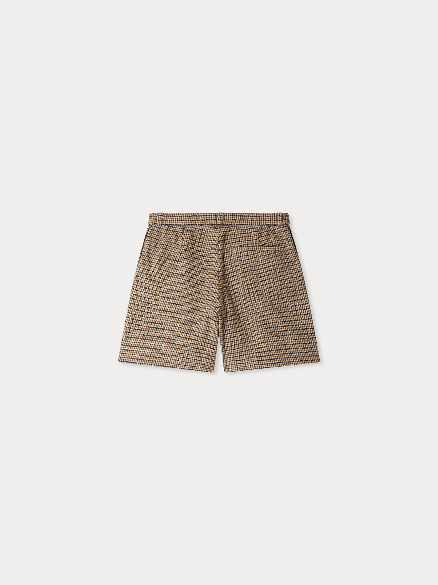 Jua shorts in ochre check pattern