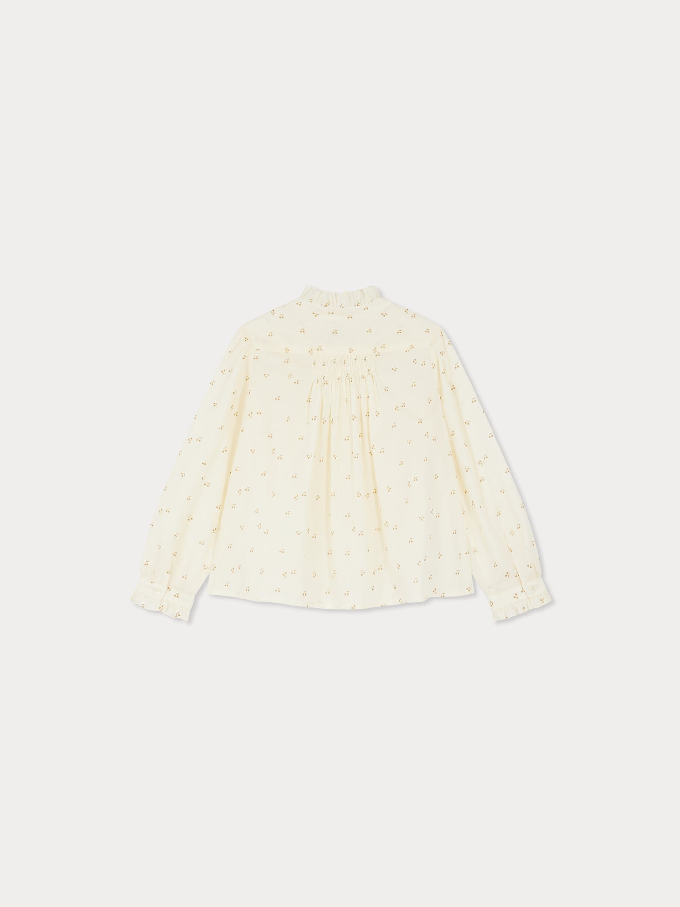 Jorja blouse with golden cherry print