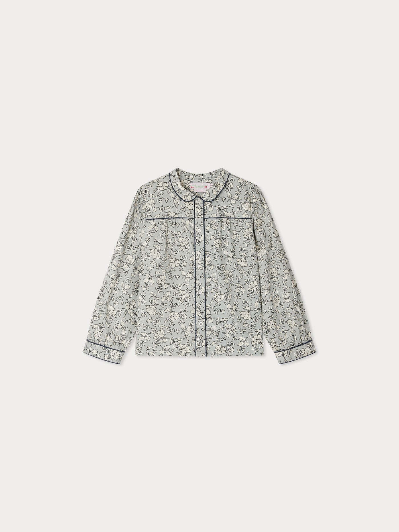 Josseline blouse with Peter Pan collar in organic cotton