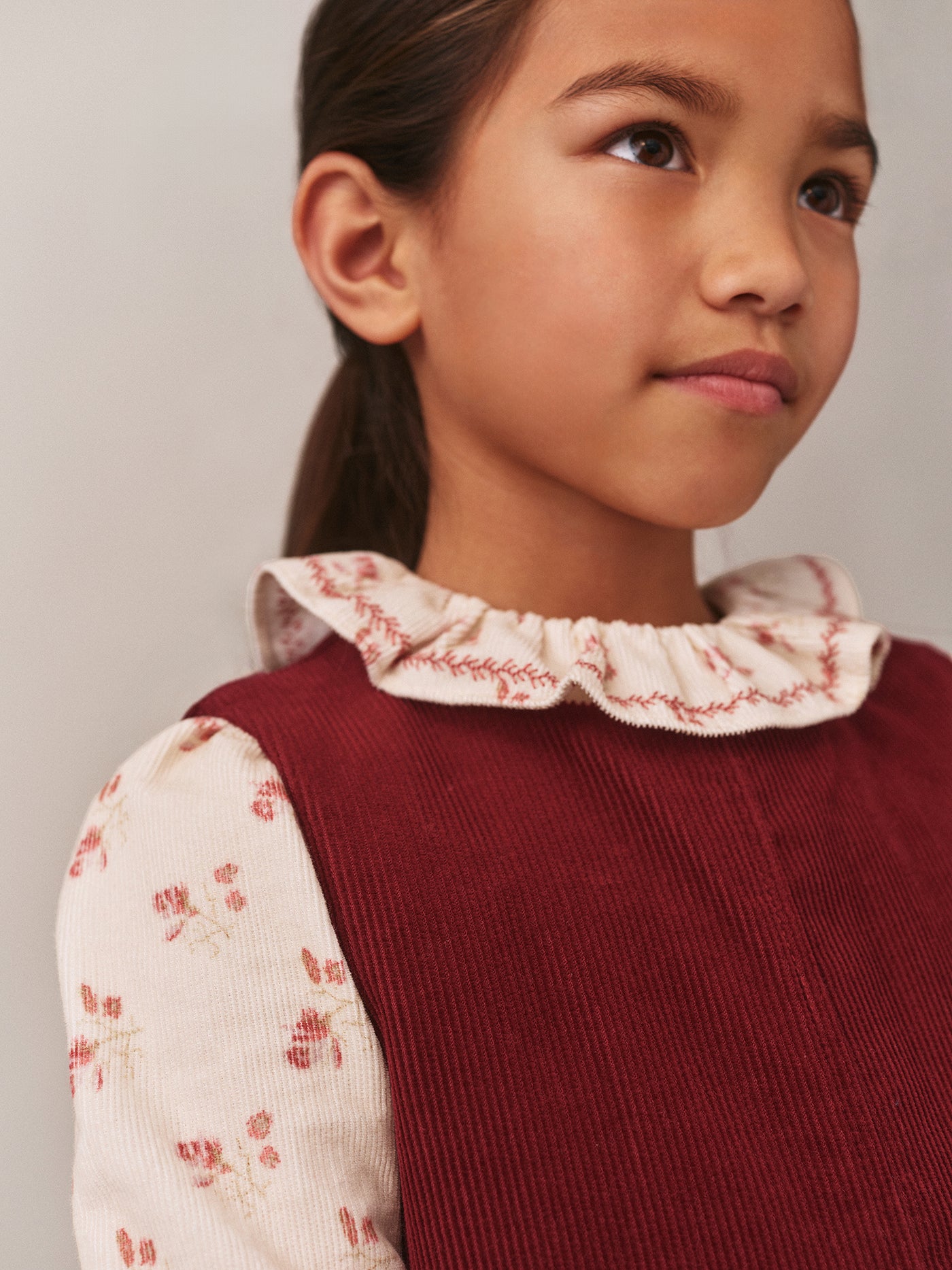 Blouse Timber en velours imprimé et rebrodé cerises