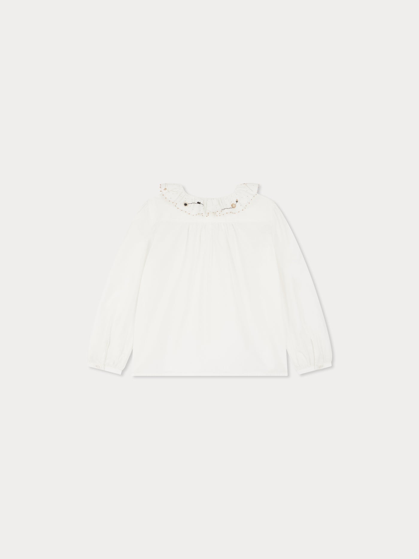 Blouse Jora avec collerette en coton biologique