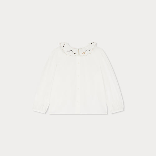 Bluse Jora mit Kragen aus Bio-Baumwolle