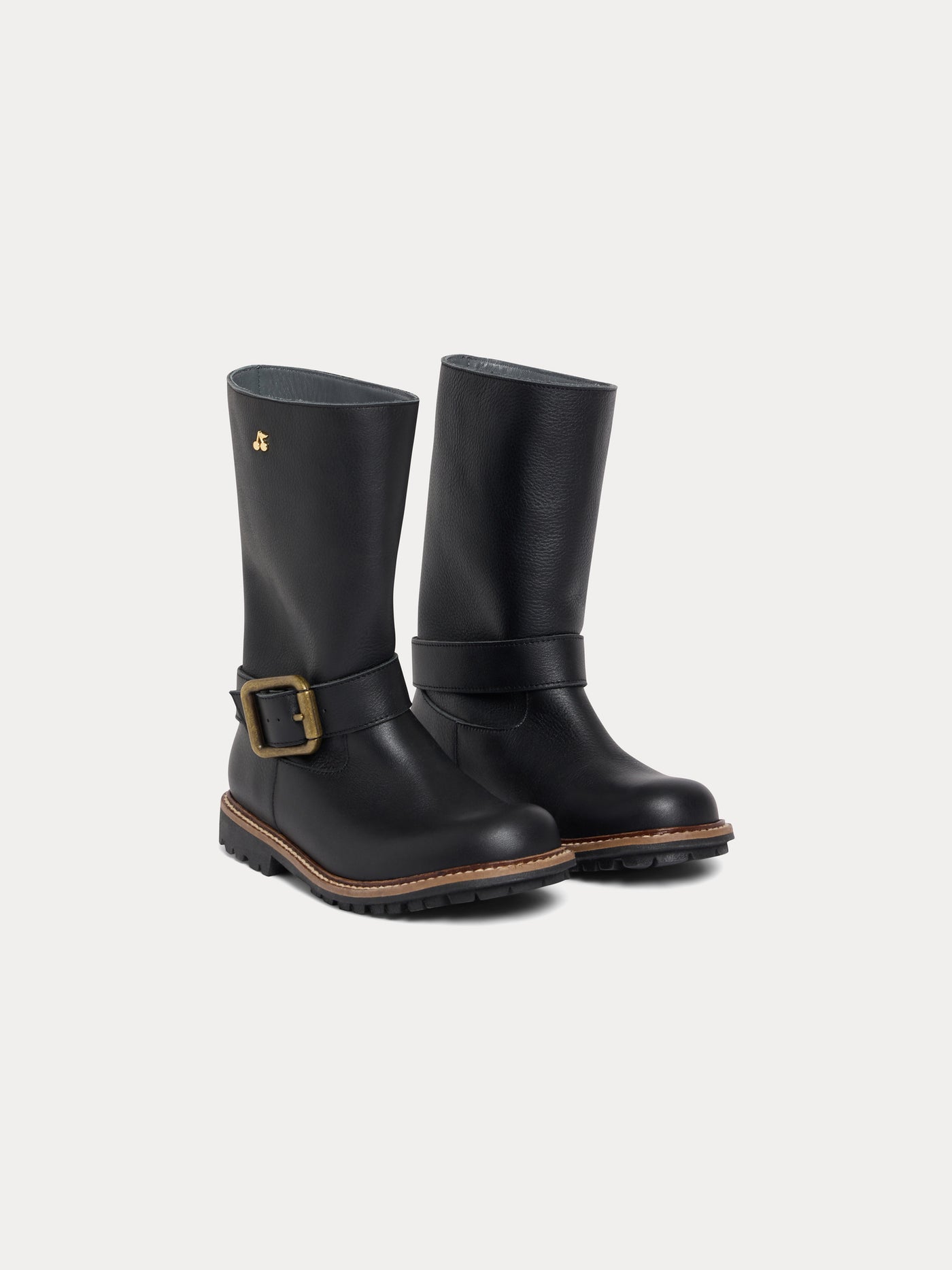 Jace leather biker boots