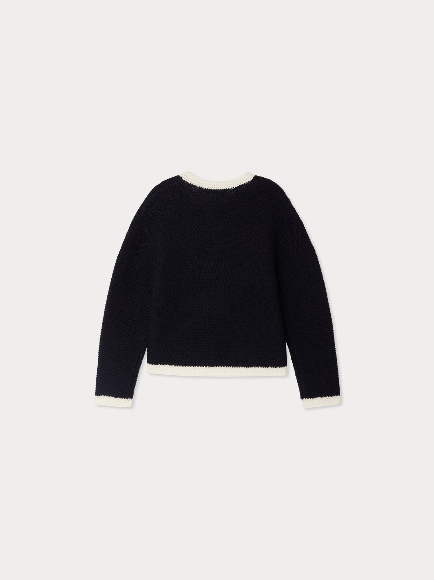 Elaia Cardigan mit gehäkelten Kirschen aus Wolle