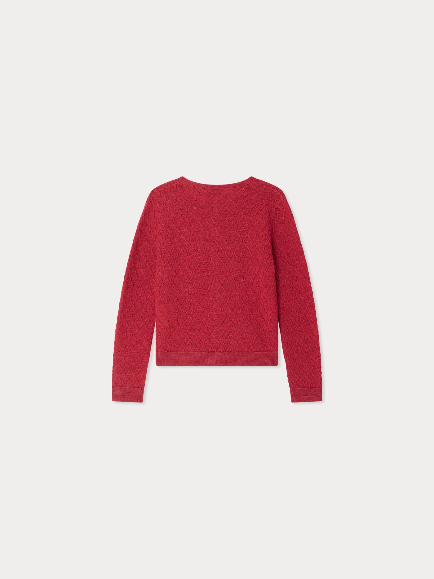 Garancie-Cardigan mit Zierstich