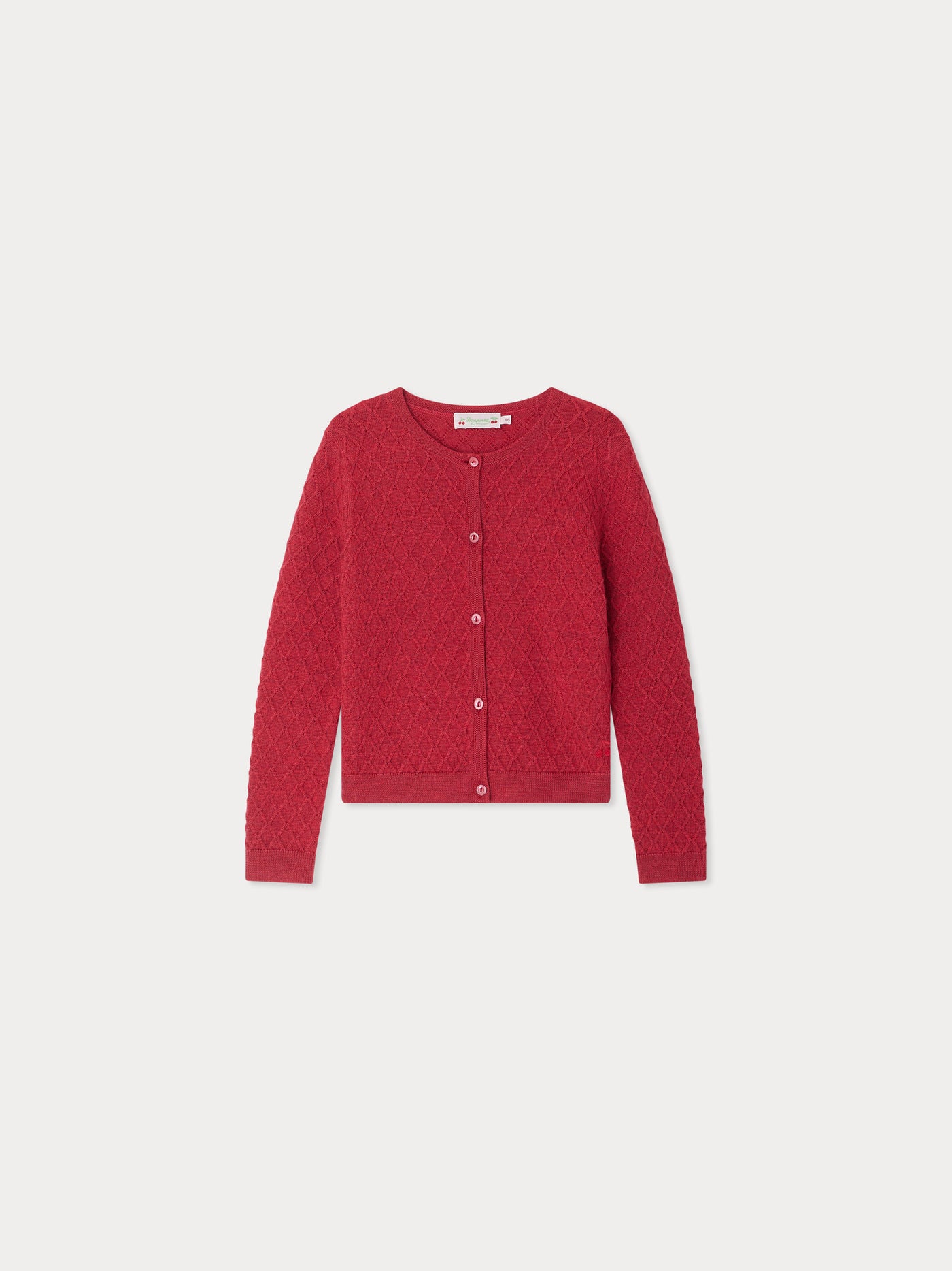 Garancie red wool cardigan