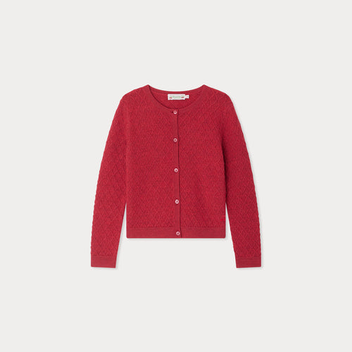 Cardigan Garancie avec point fantaisie