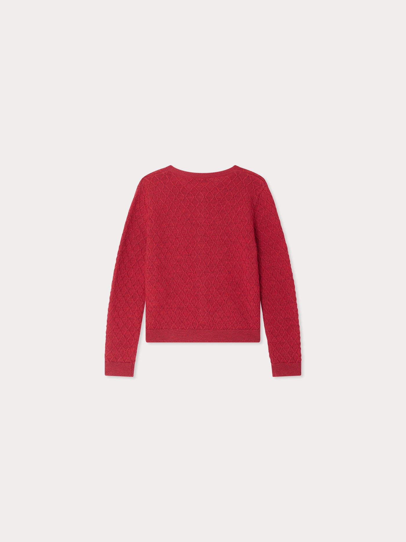 Garancie red wool cardigan