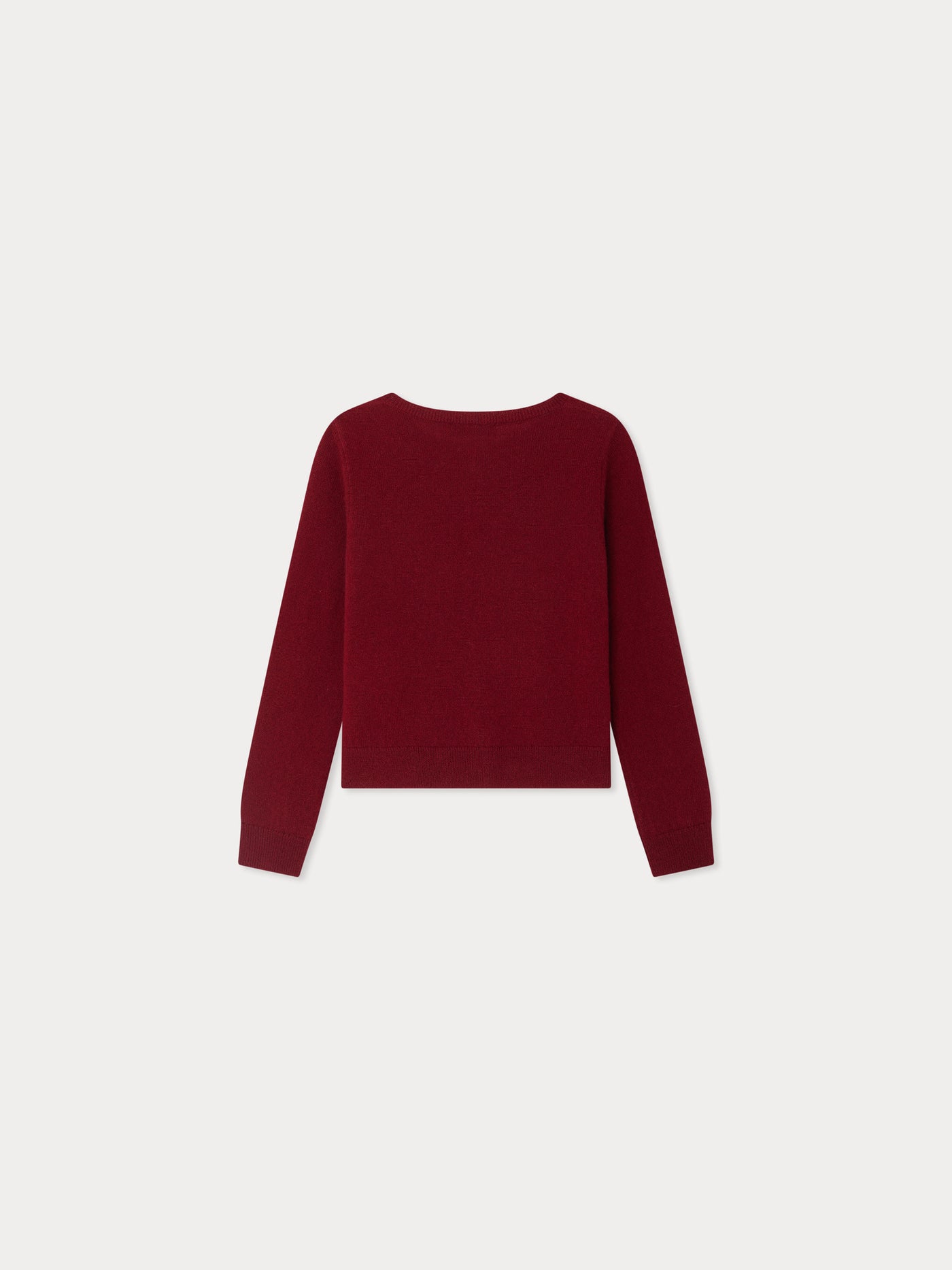 Cardigan Jonia ricamato a mano con ciliegie di cashmere con perline