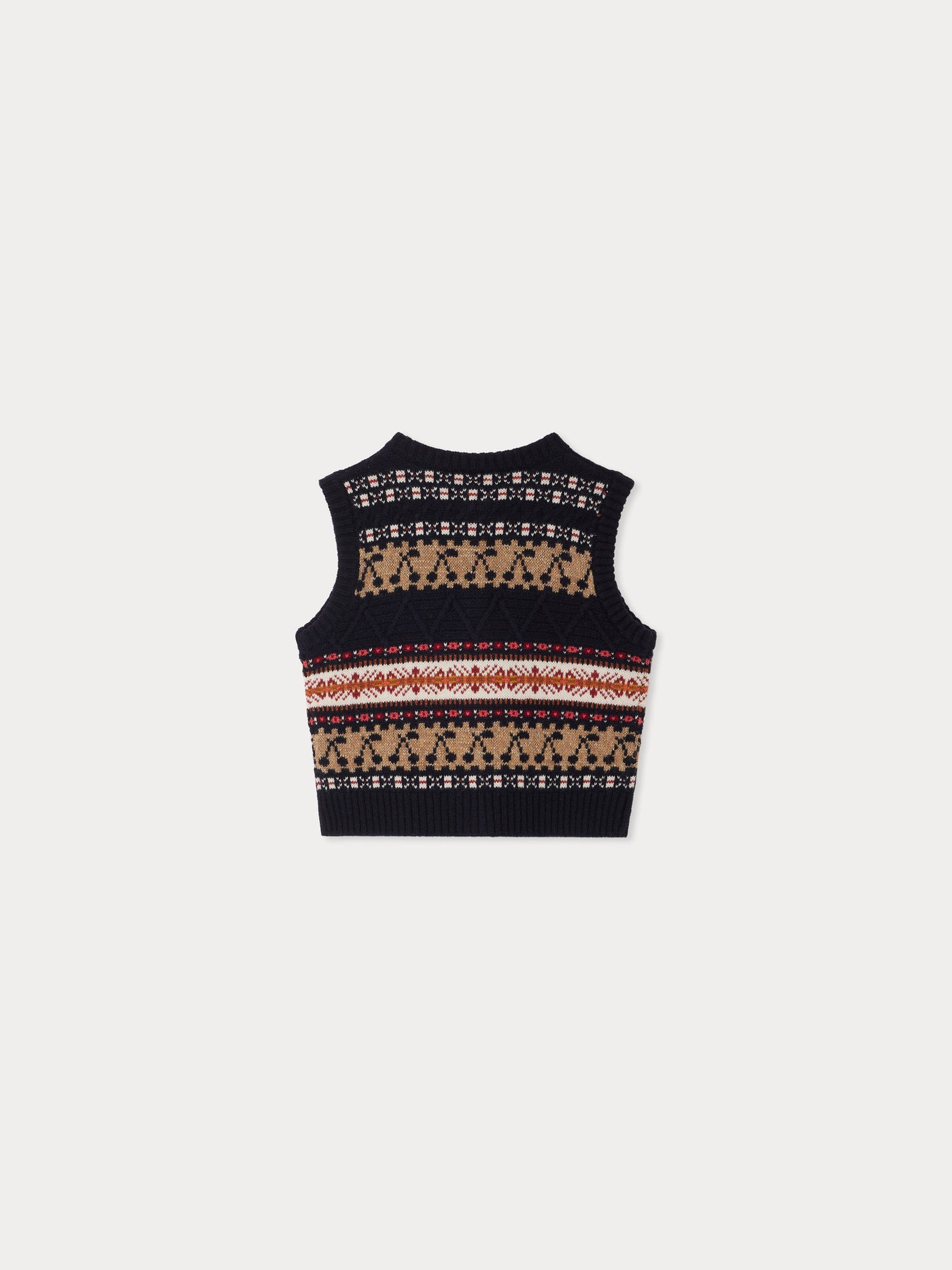 Cardigan in lana senza maniche Janou
