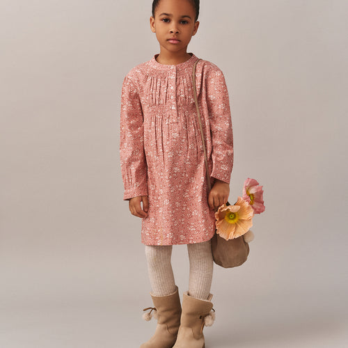 Abito Tania con stampa floreale in cotone biologico