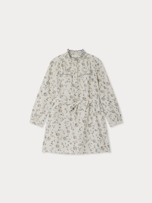 Tiphany Kleid mit kontrastierenden Zackenlitzen