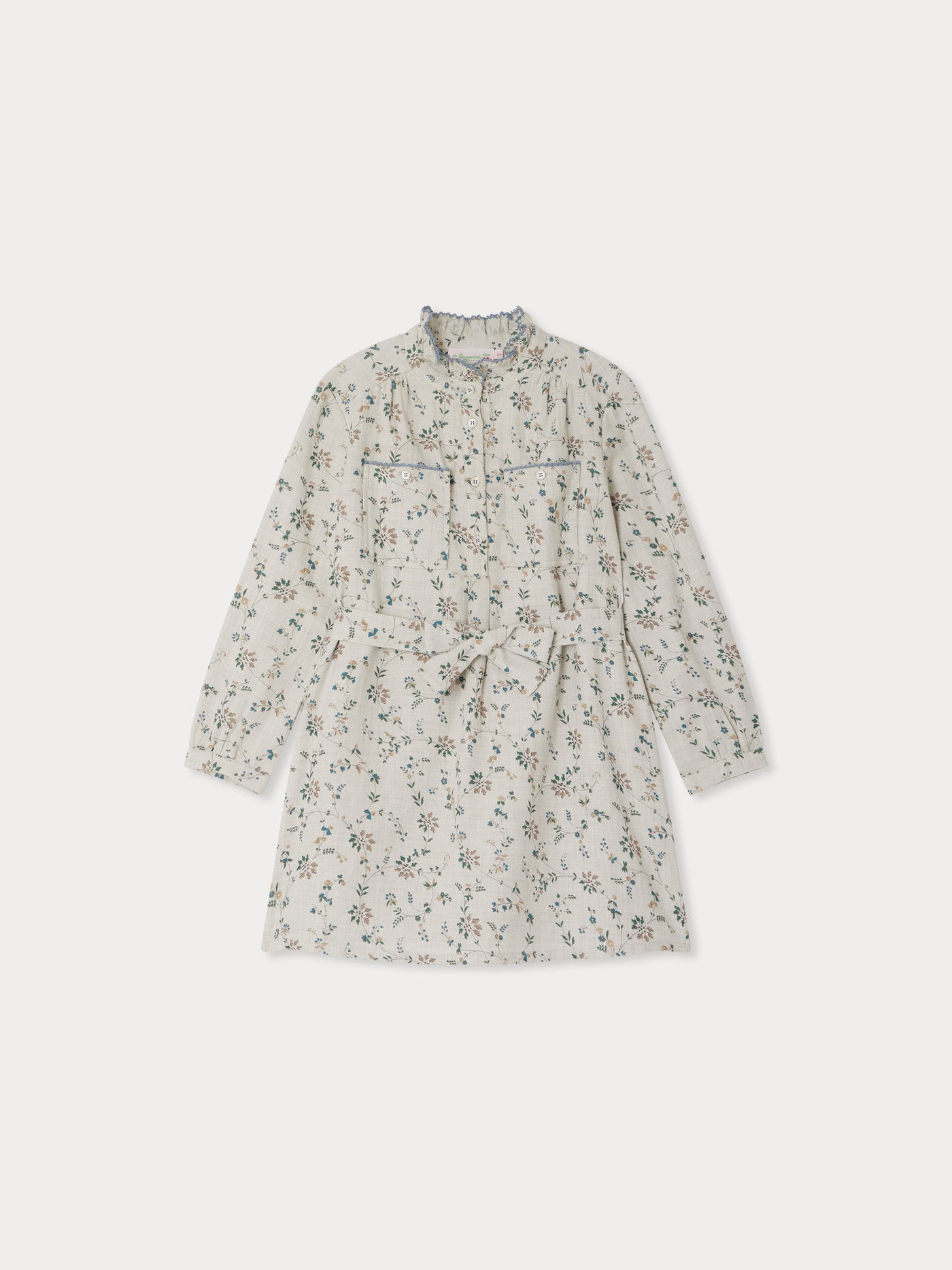 Tiphany-Kleid mit kontrastierenden Kroketts