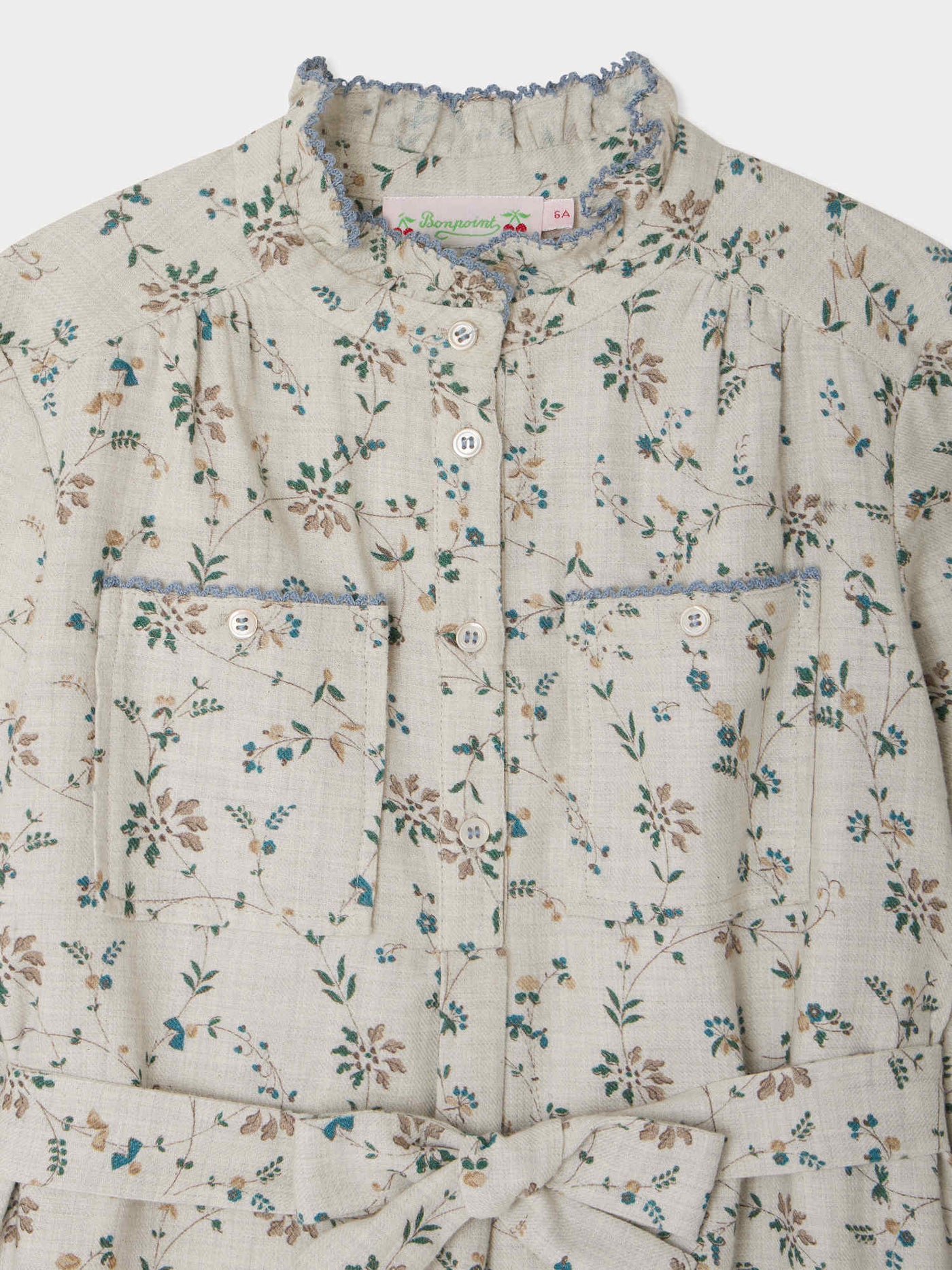 Tiphany-Kleid mit kontrastierenden Kroketts