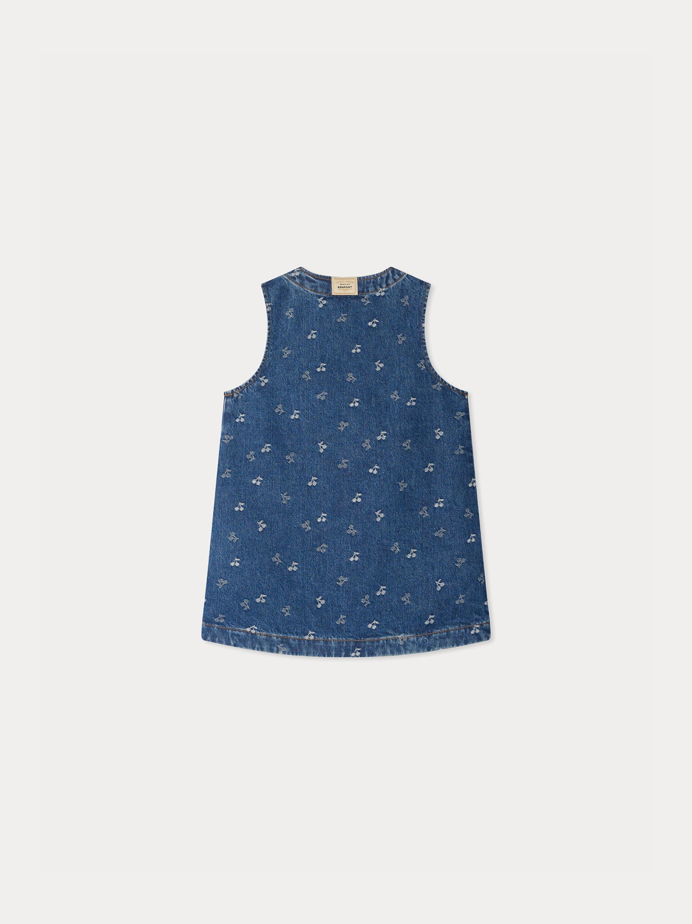 Abito Jette in denim jacquard color ciliegia