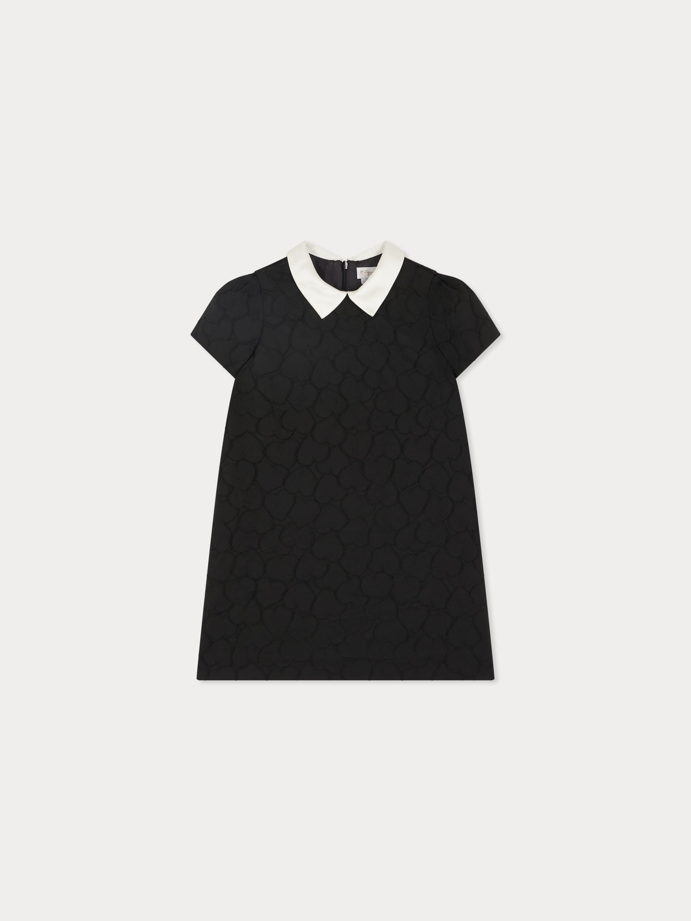 Jadey jacquard dress with heart print