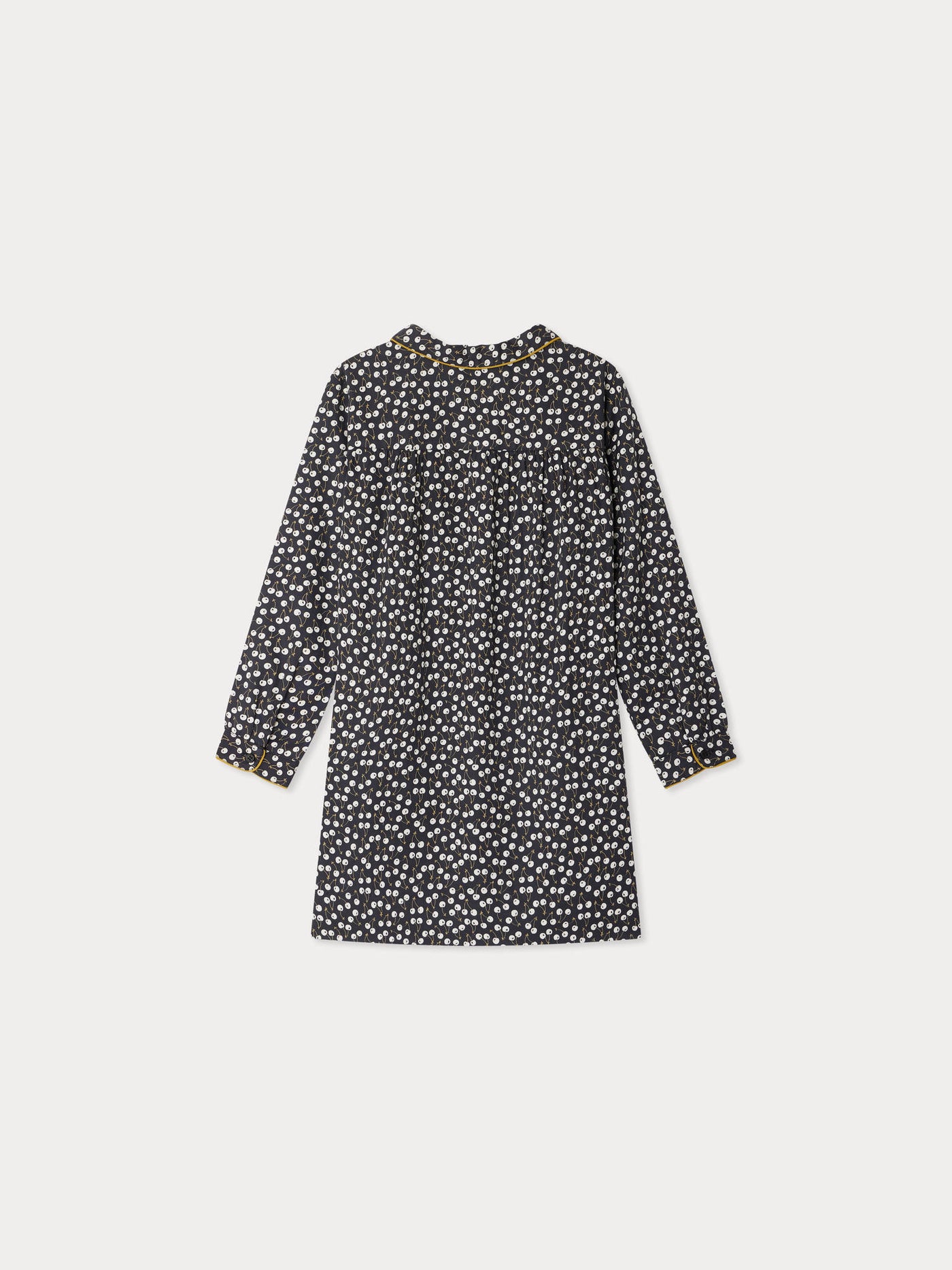 Dorothée-Kleid mit Kirschen-Print aus Bio-Baumwoll-Twill