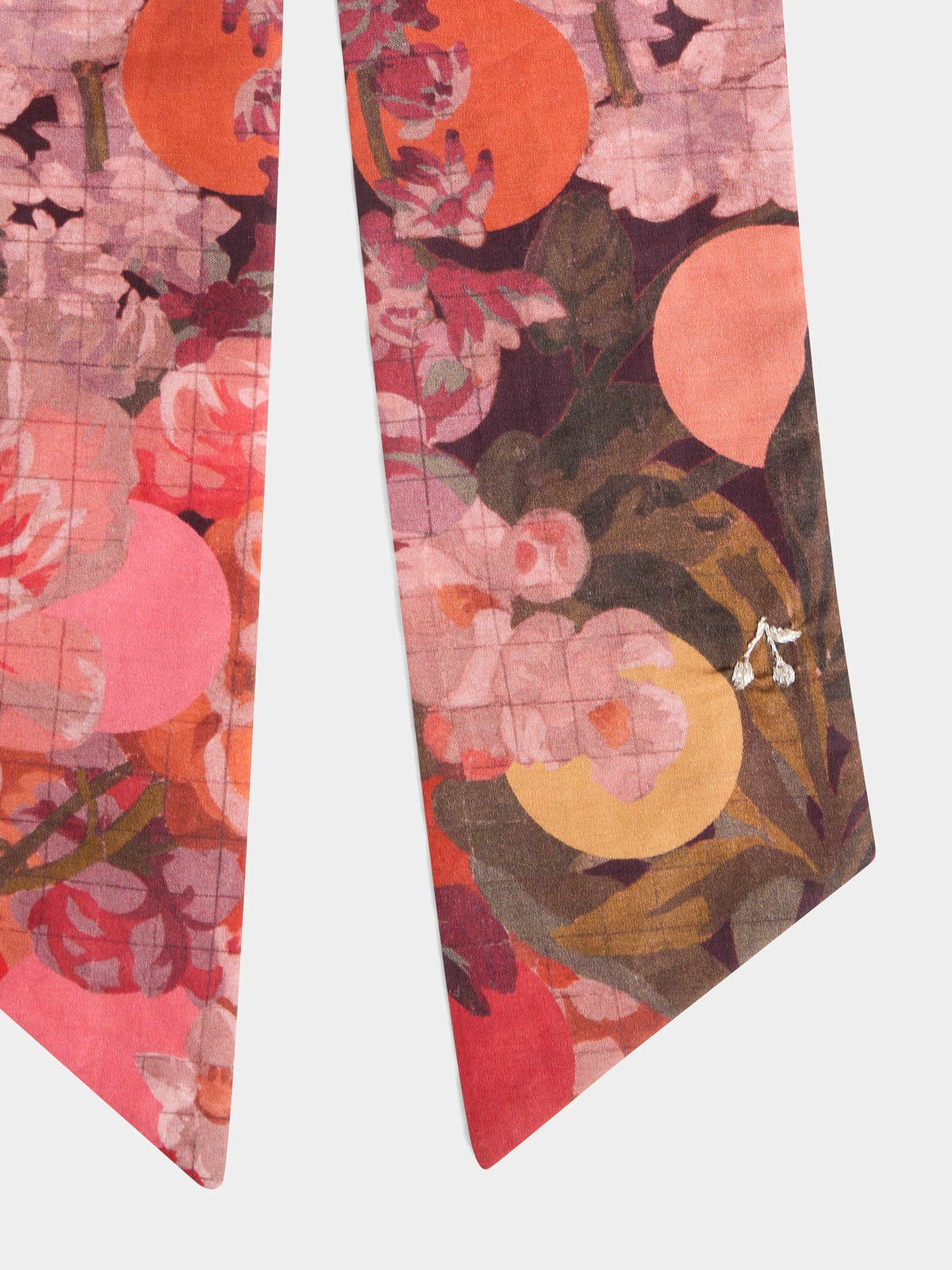 Domina Haarspange aus Liberty-Stoff aus himbeerfarbener Bio-Baumwolle