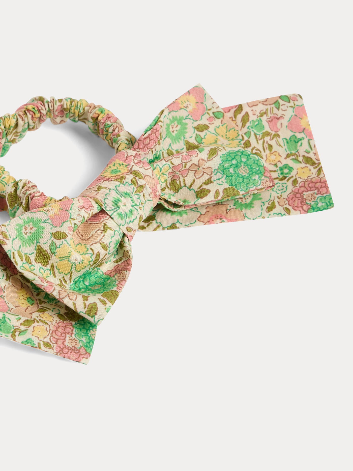 Scrunchie Jeani in tessuto Liberty rosa