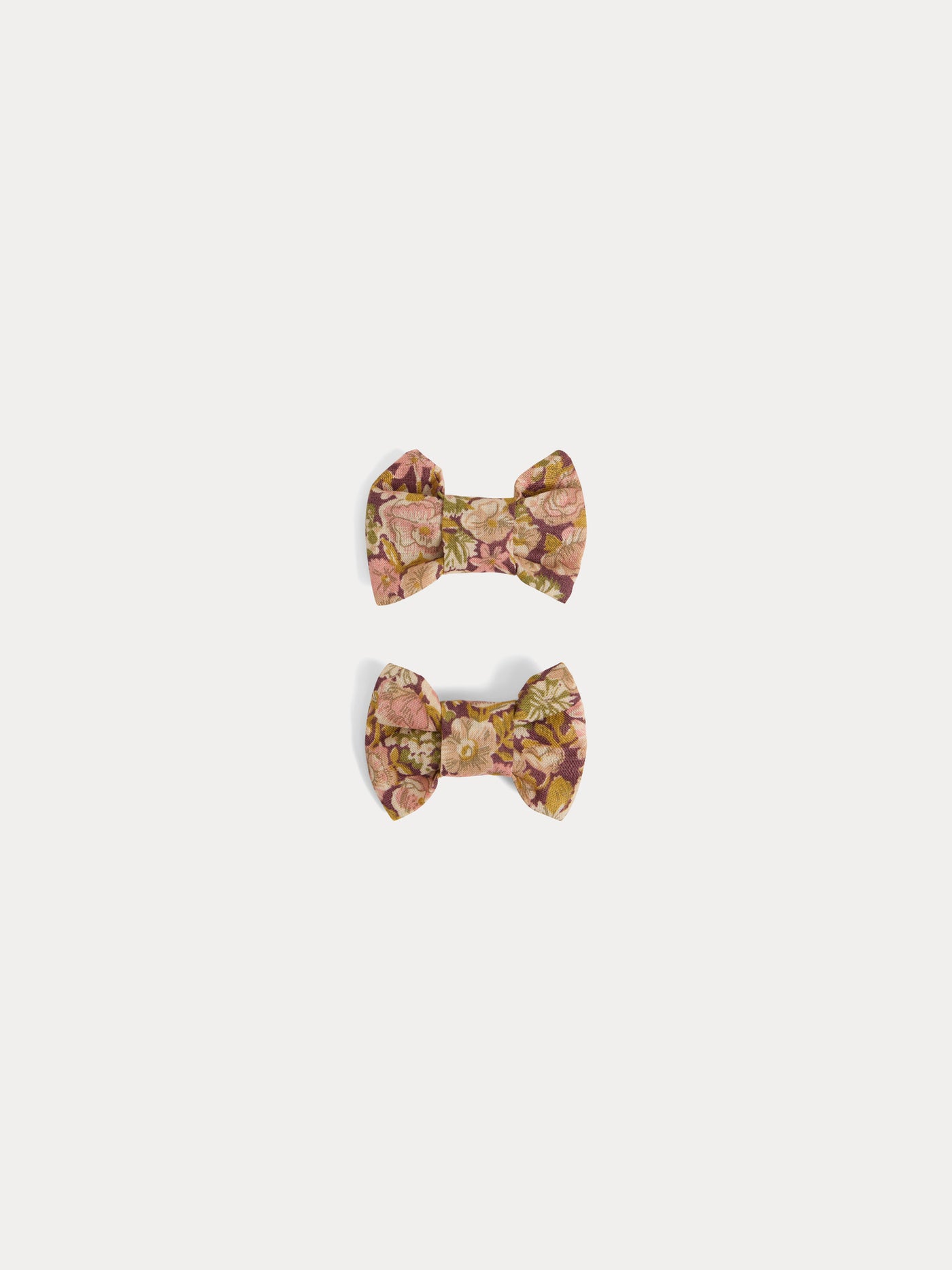 Miniclic hair clip made with camellia pink Liberty fabrics