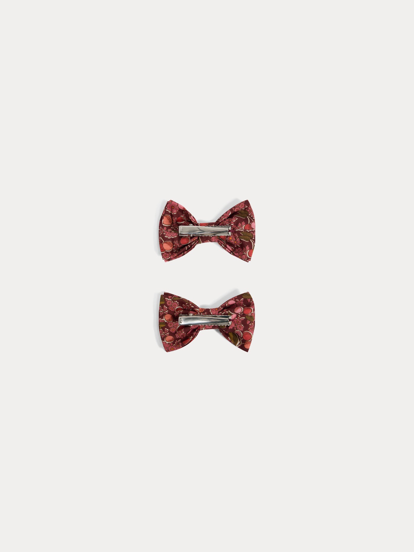 Fermaglio per tutù in tessuto Liberty in cotone biologico rosso