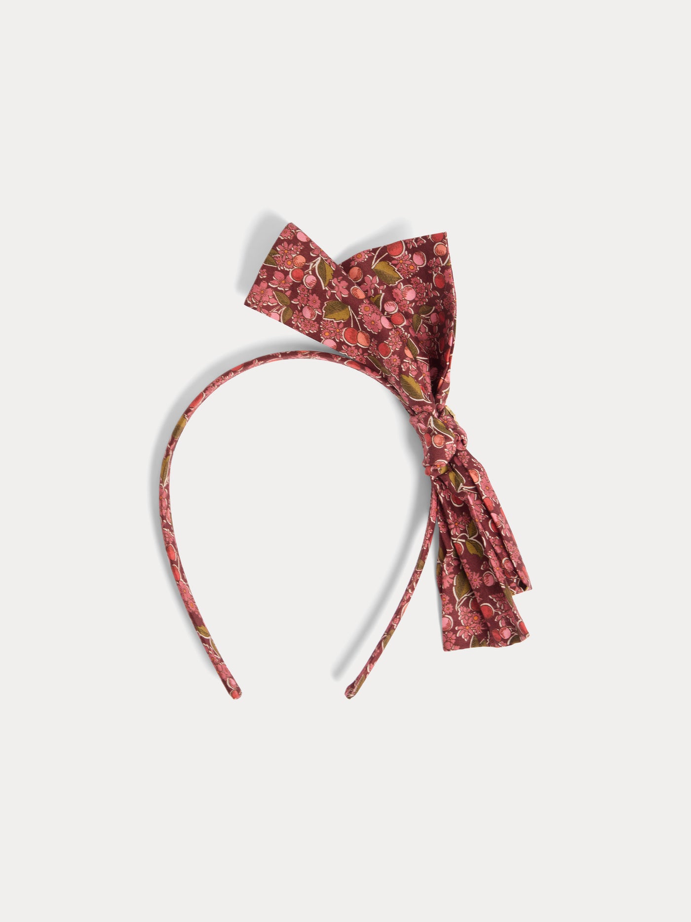 Fascia Jin in tessuto Liberty in cotone biologico rosso