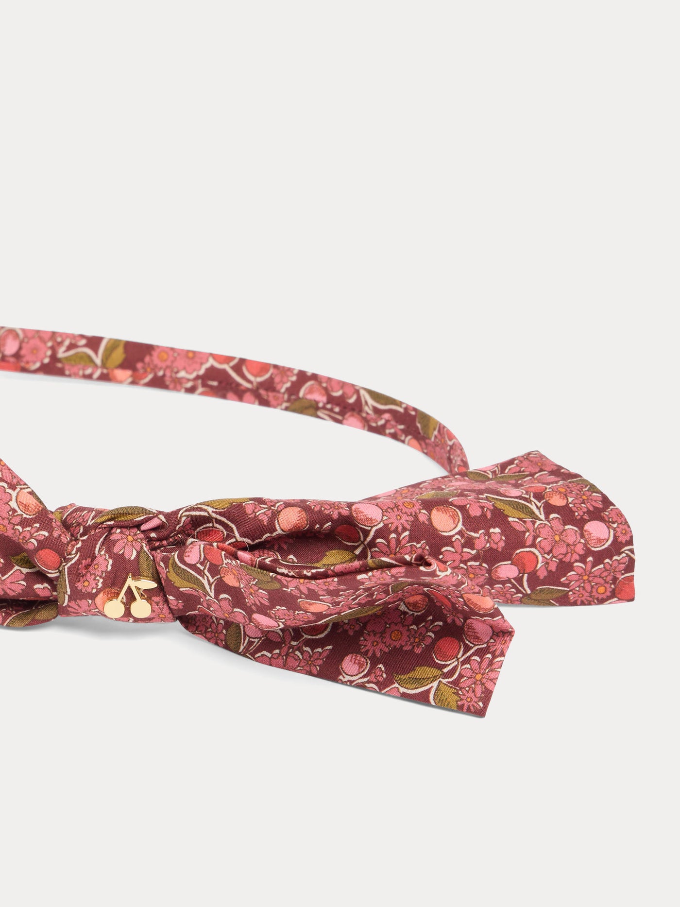 Fascia Jin in tessuto Liberty in cotone biologico rosso