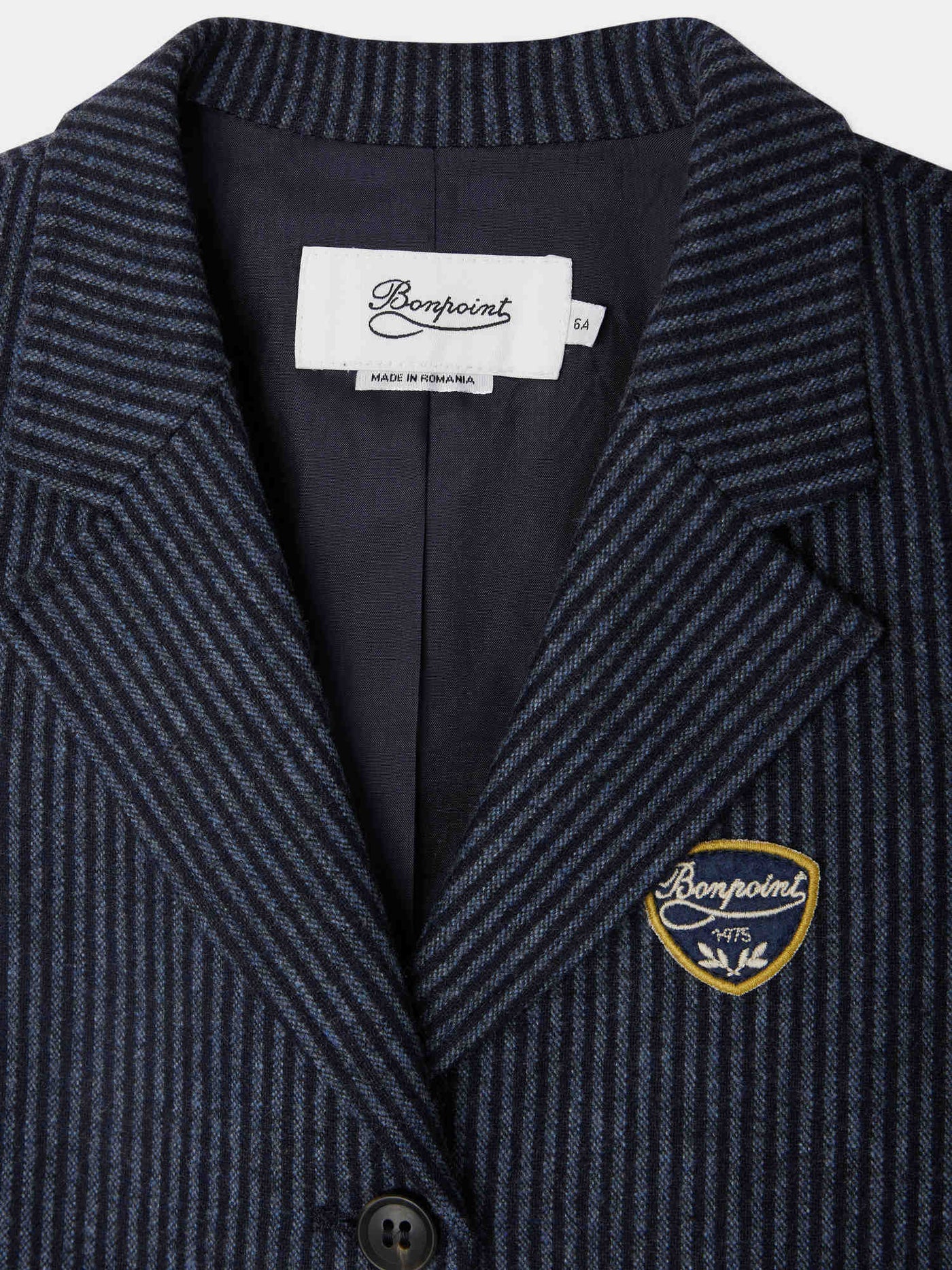 Veste tailleur Jujuba en lainage rayé