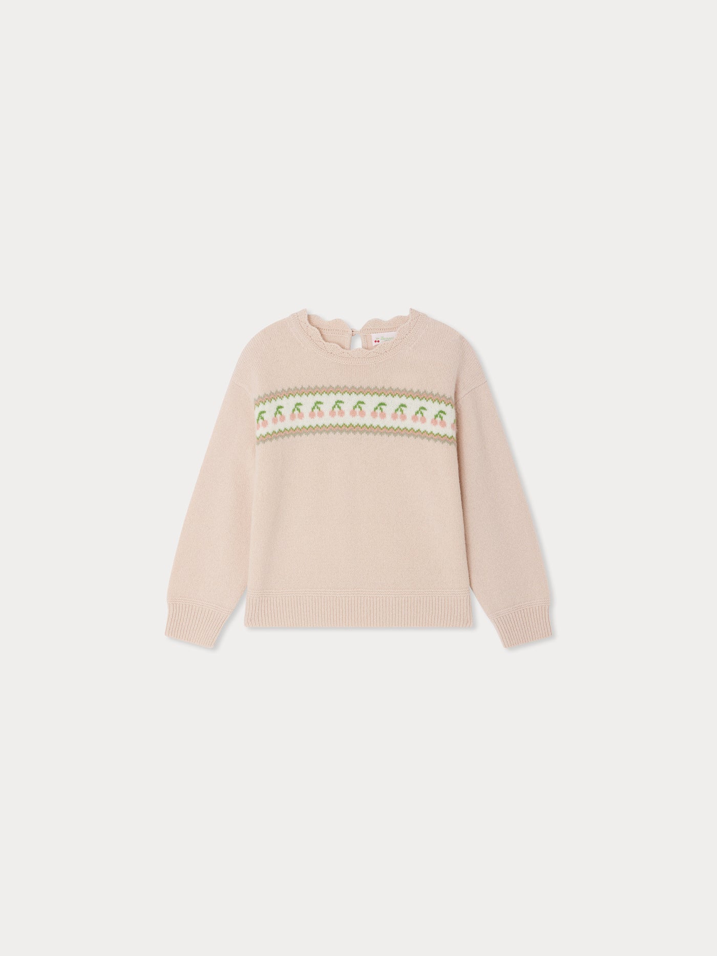 Maglione girocollo in lana jacquard Judith