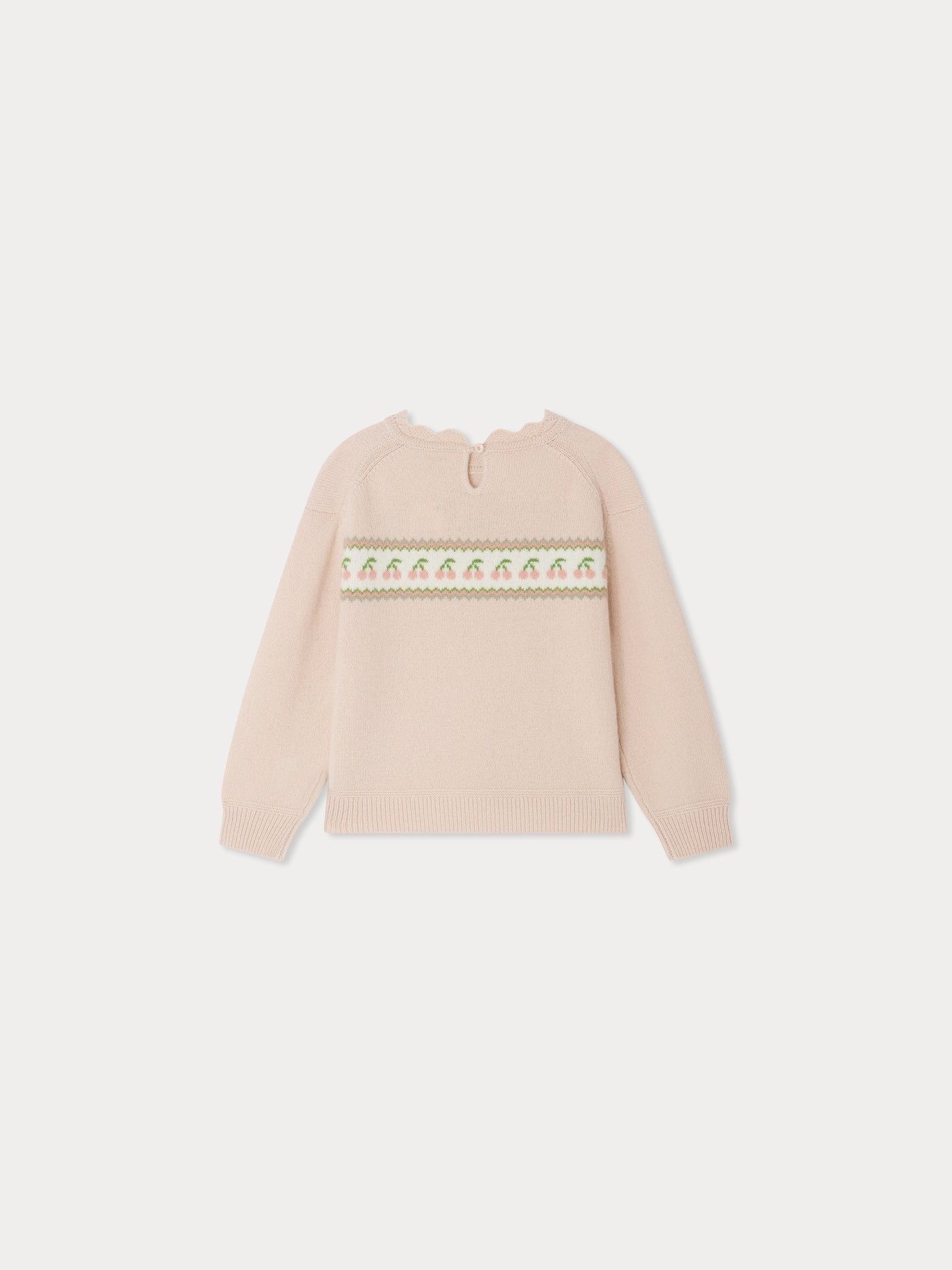 Maglione girocollo in lana jacquard Judith