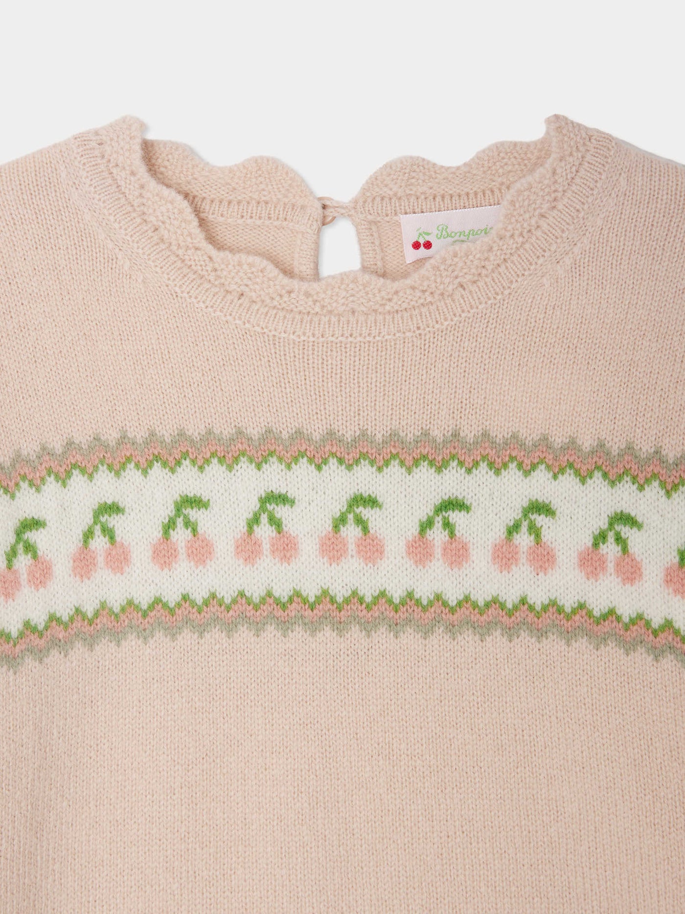 Maglione girocollo in lana jacquard Judith