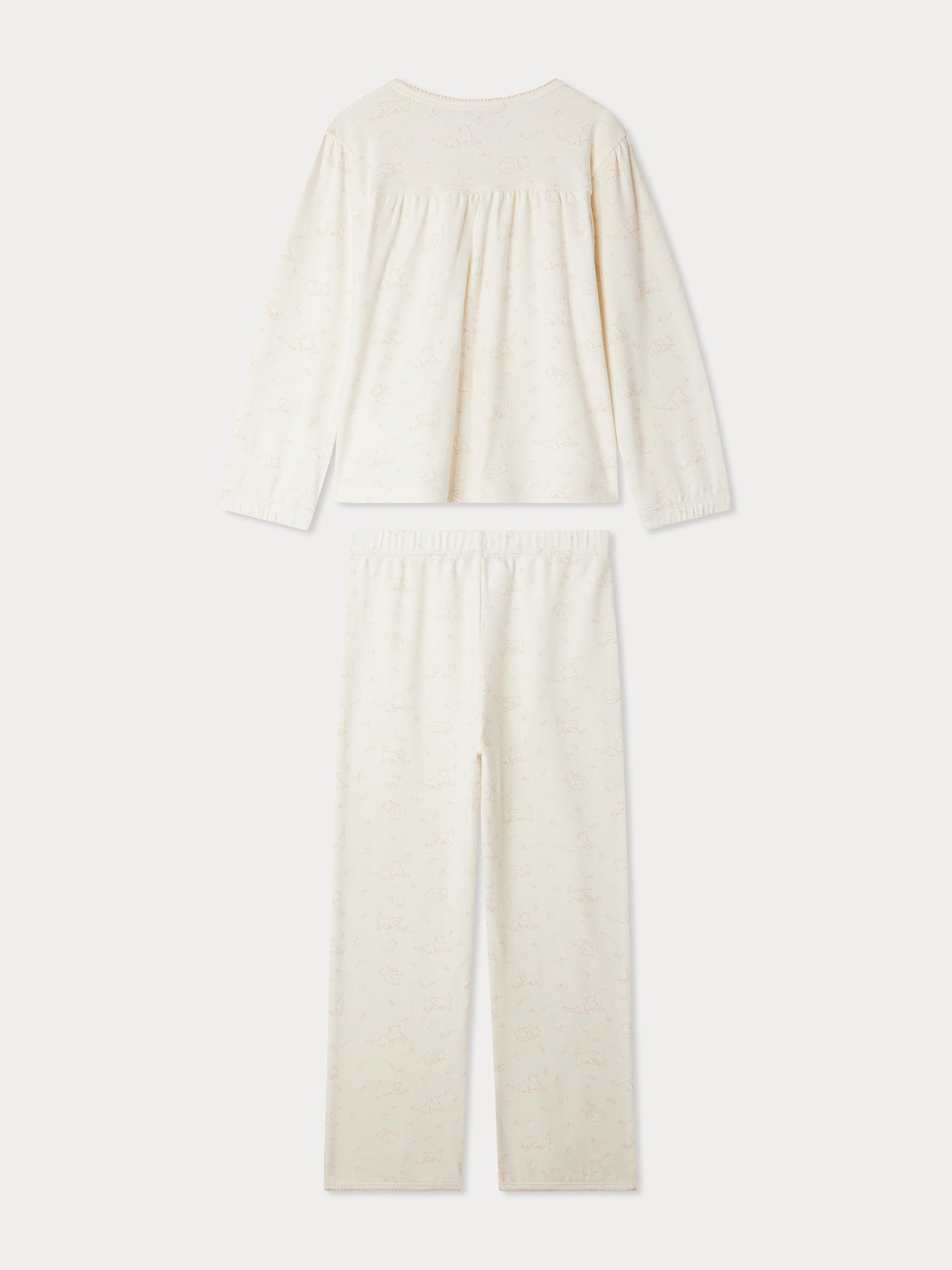 Jucie two-piece printed organic cotton pajamas