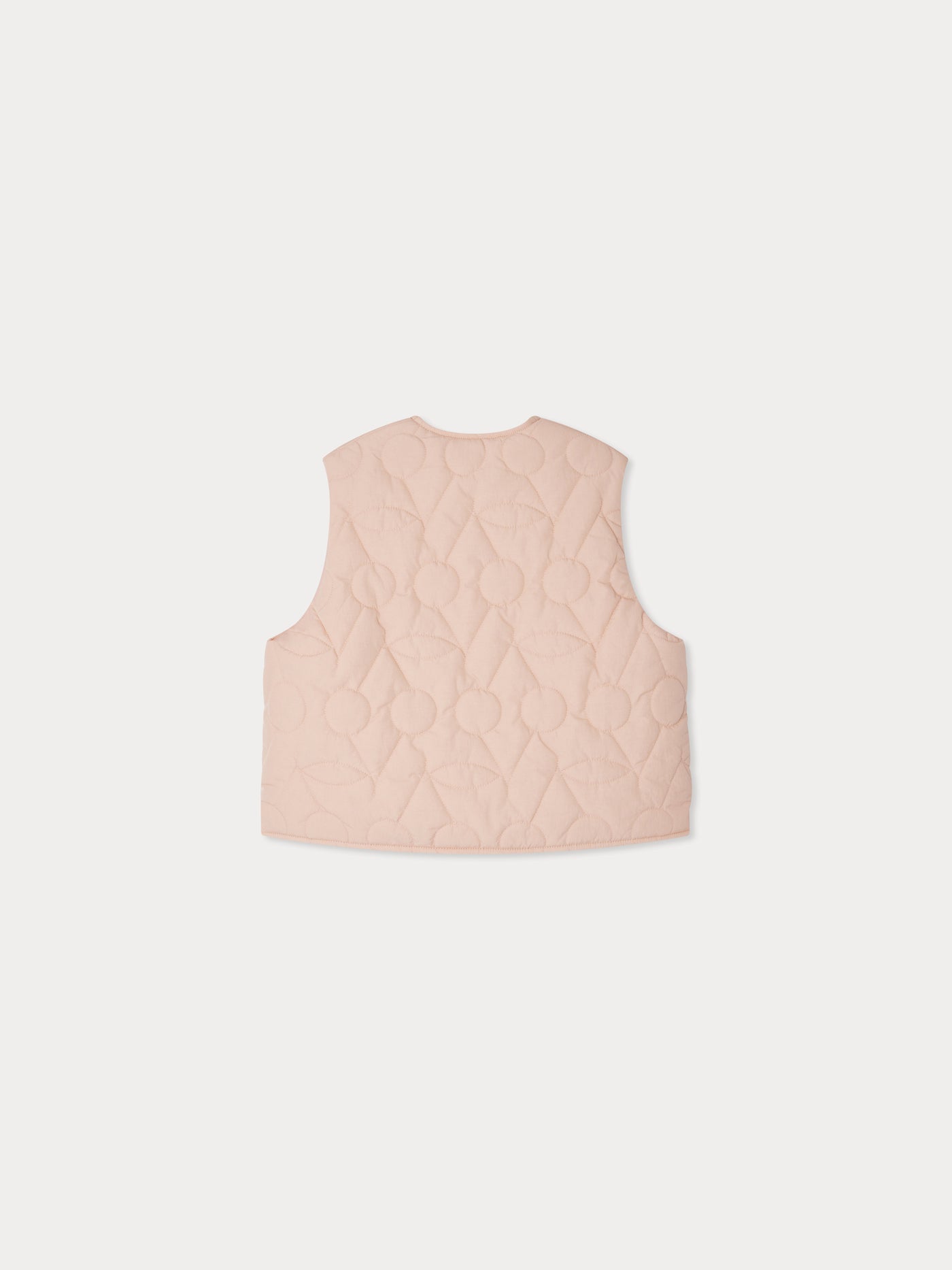 Rosa ärmellose Steppjacke Jilian