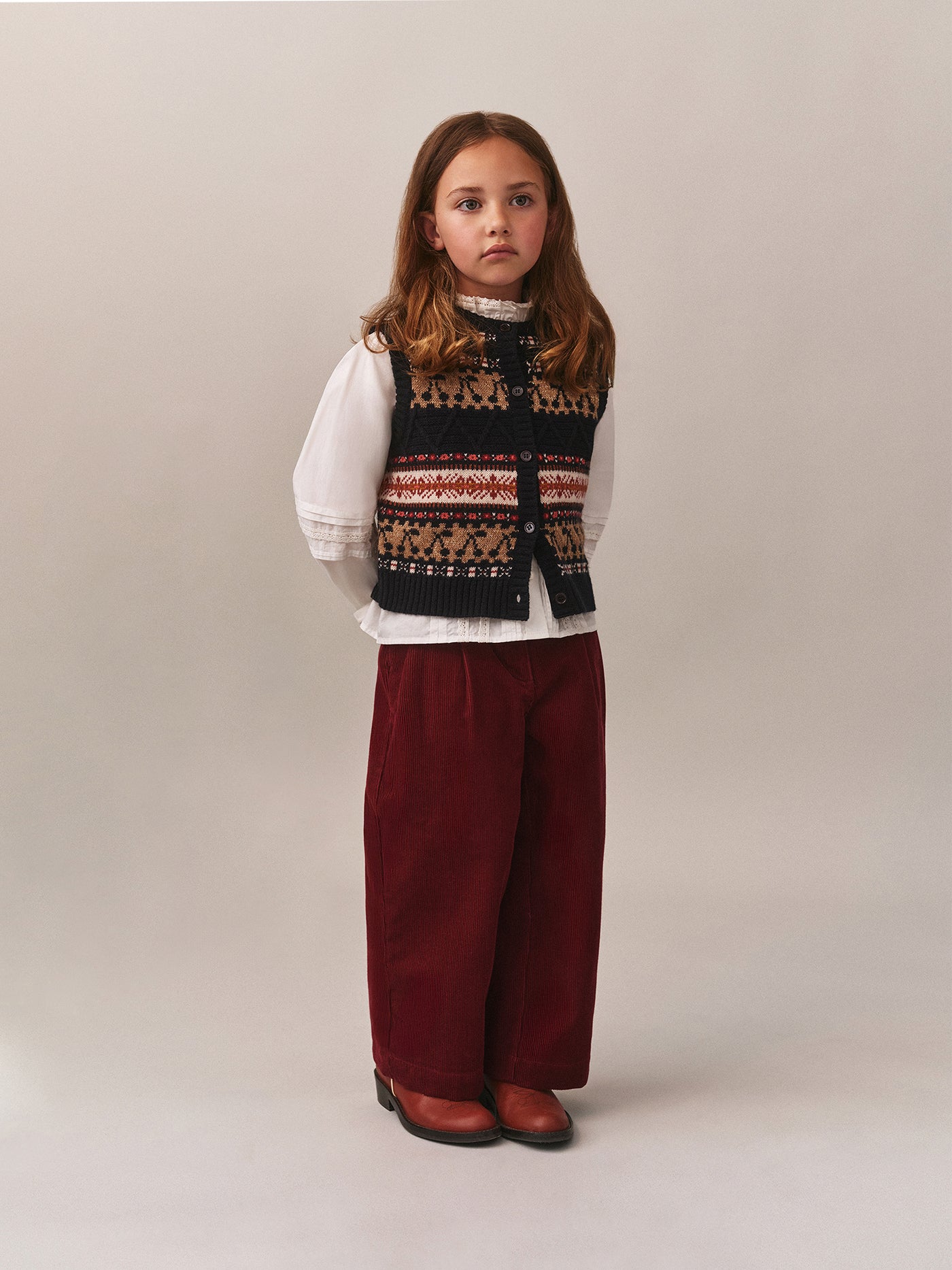 Pantalon Javey en velours côtelé