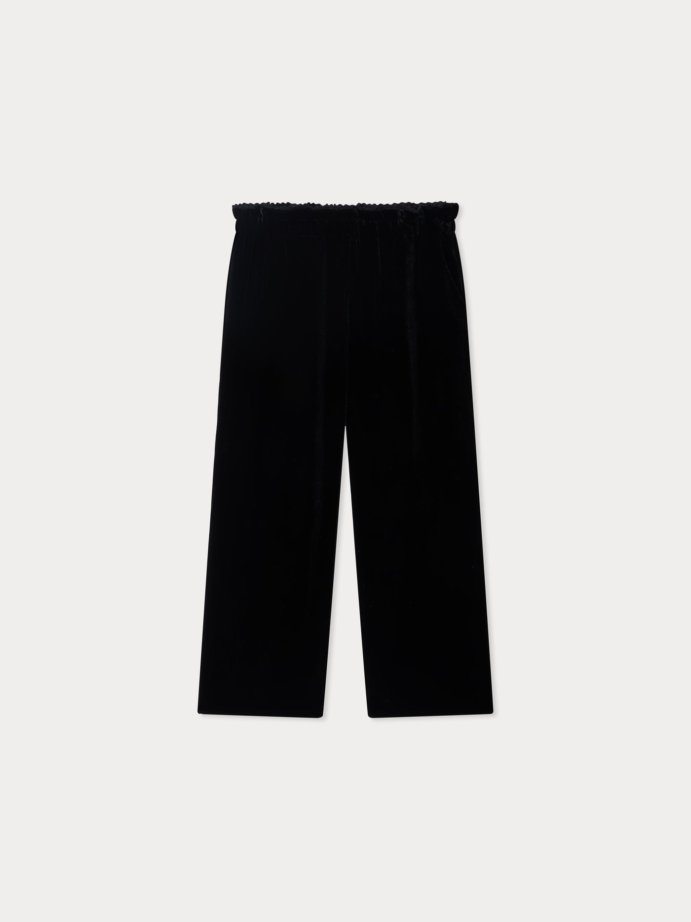 Pantaloni in velluto di seta con vita elasticizzata Jerinna
