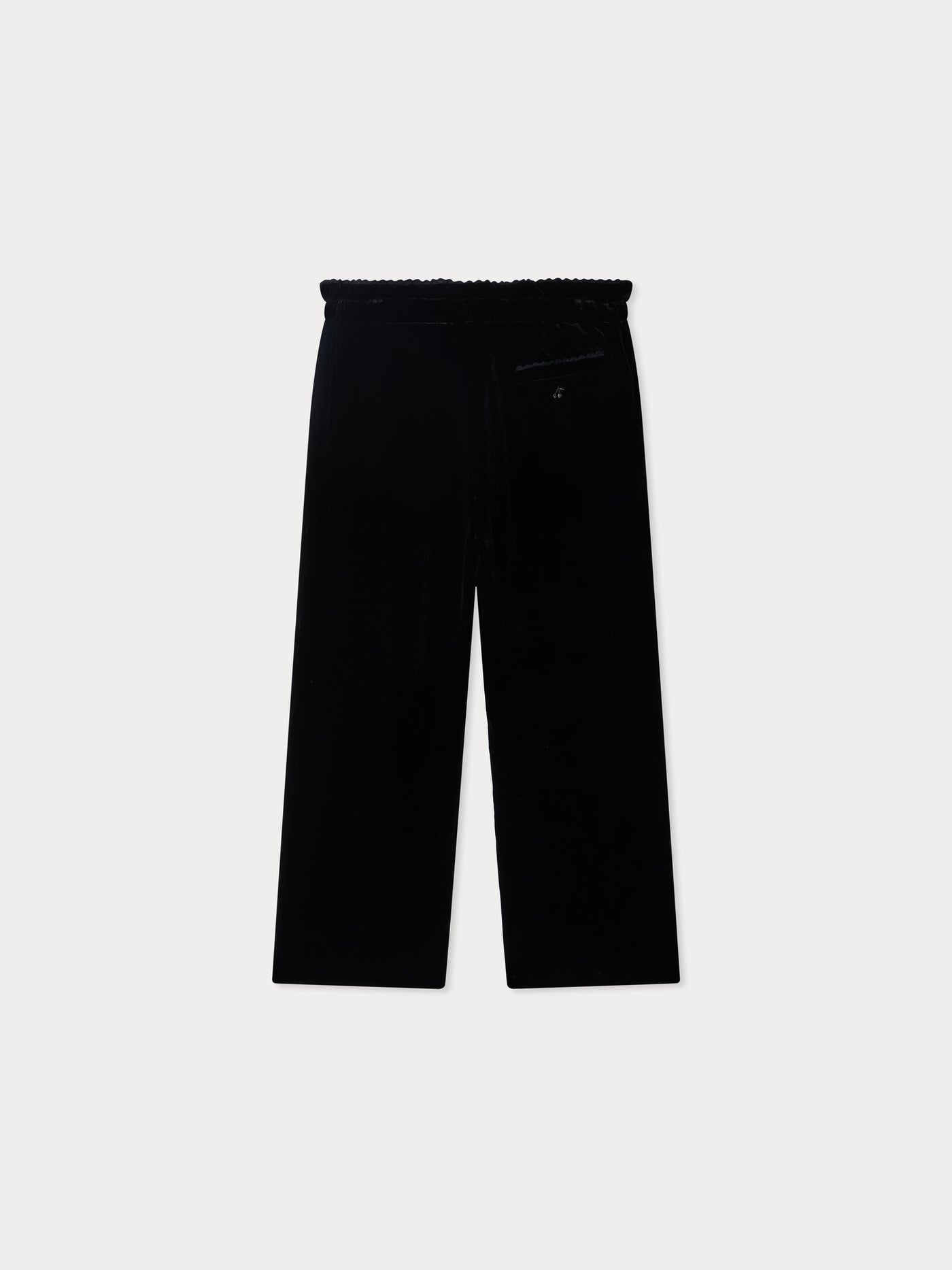 Pantalon Jerinna élastiqué à la taille en velours de soie