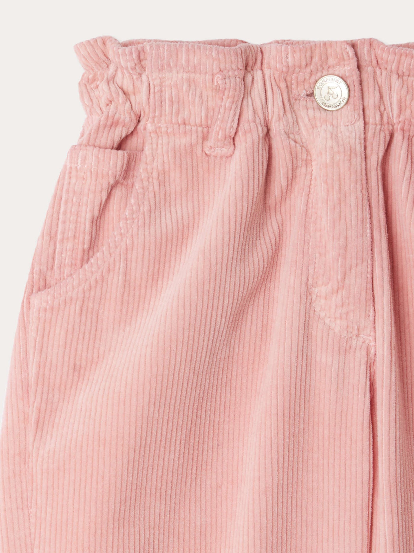 Pantaloni Sonie larghi con elastico in vita in velluto