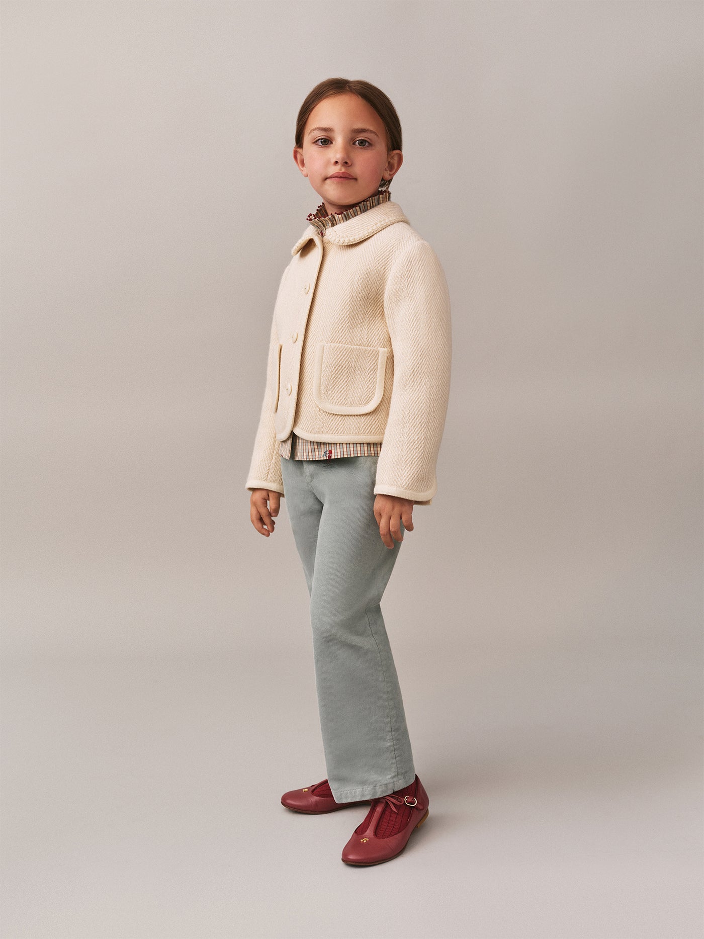 Pantalon July élastiqué à la taille en velours de coton biologique