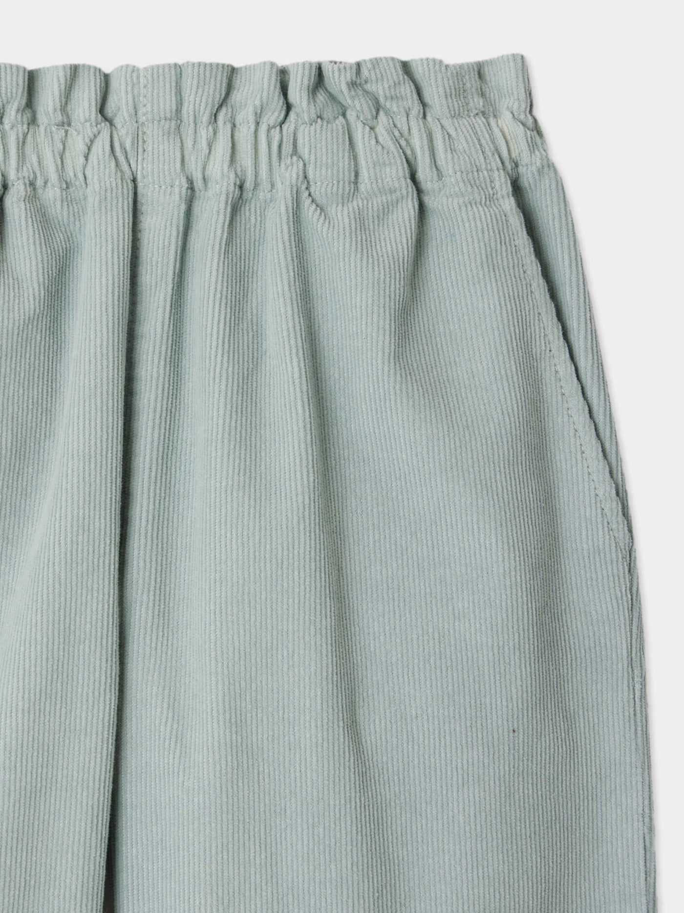 Pantalon July élastiqué à la taille en velours de coton biologique