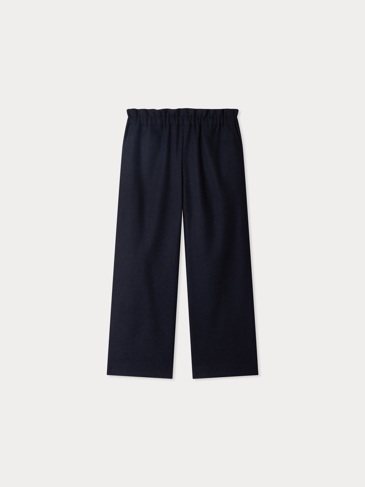 Pantaloni di luglio con elastico in vita e ricamo di ciliegie