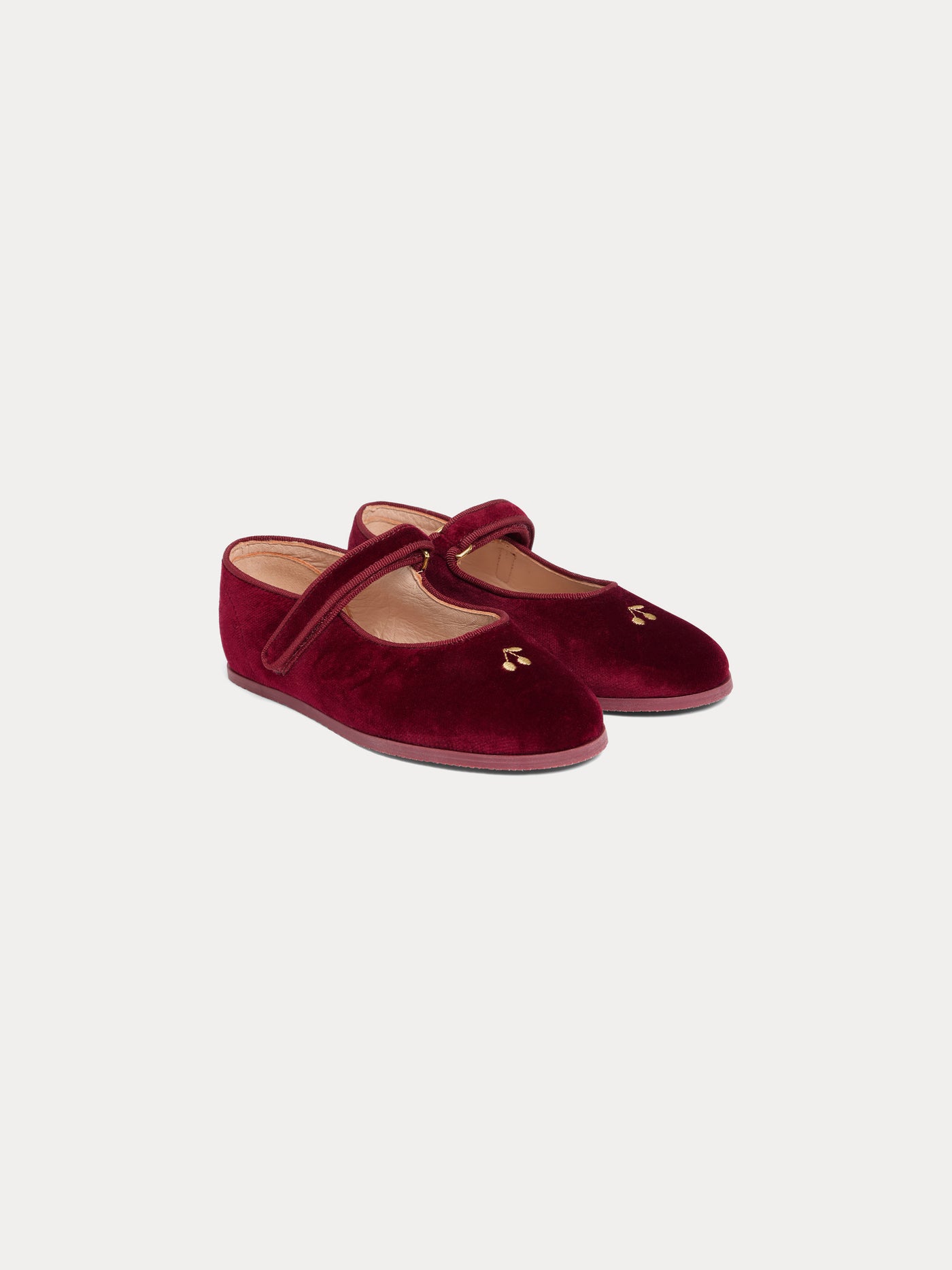 Ellaro embroidered velvet slippers
