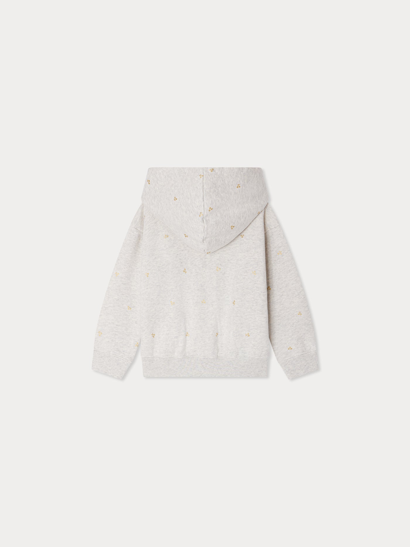 Talent Kapuzenpullover aus Bio-Baumwolle mit kupferfarbenem Kirschen-Print